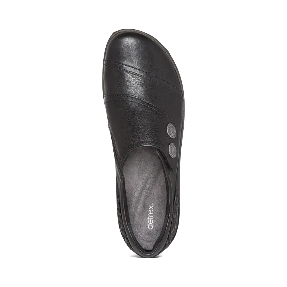 Aetrex Femmes Karina Enfiler en Noir