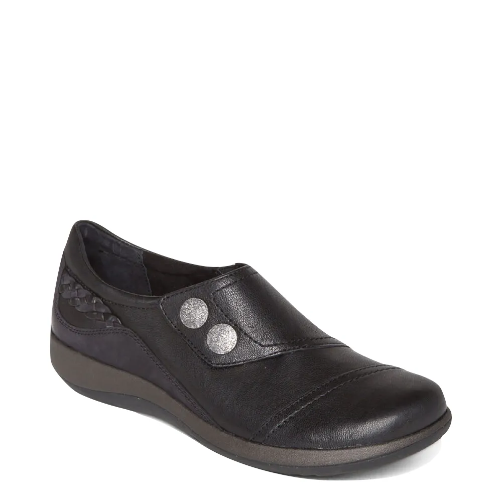 Aetrex Femmes Karina Enfiler en Noir