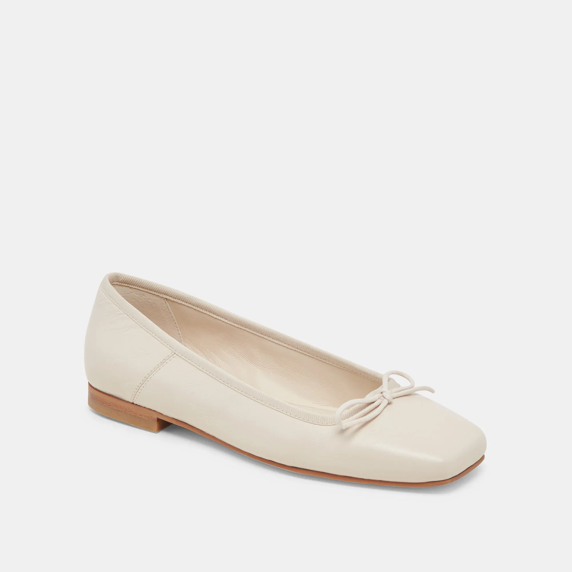 BALLERINES ANISA CRÈME PATINÉES EFFET FROISSÉ
