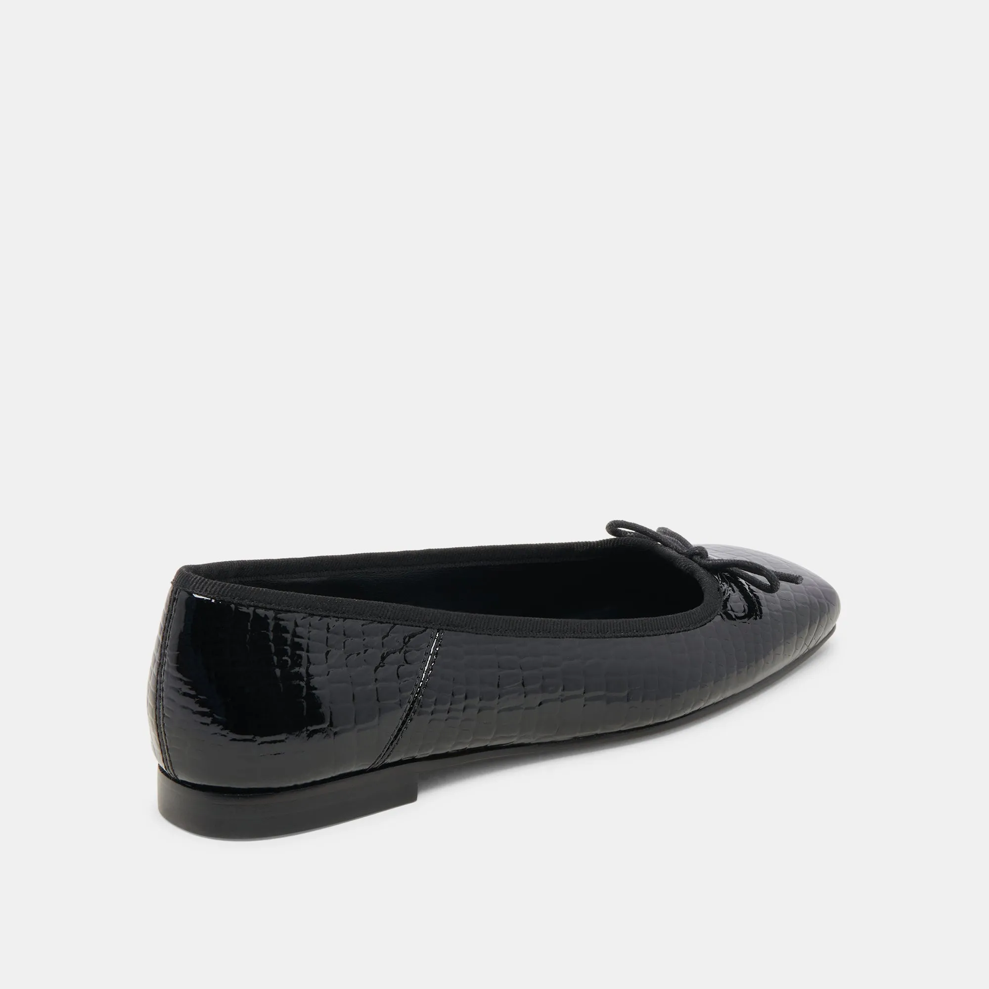 BALLERINES ANISA NOIR EN CUIR GRAINÉ