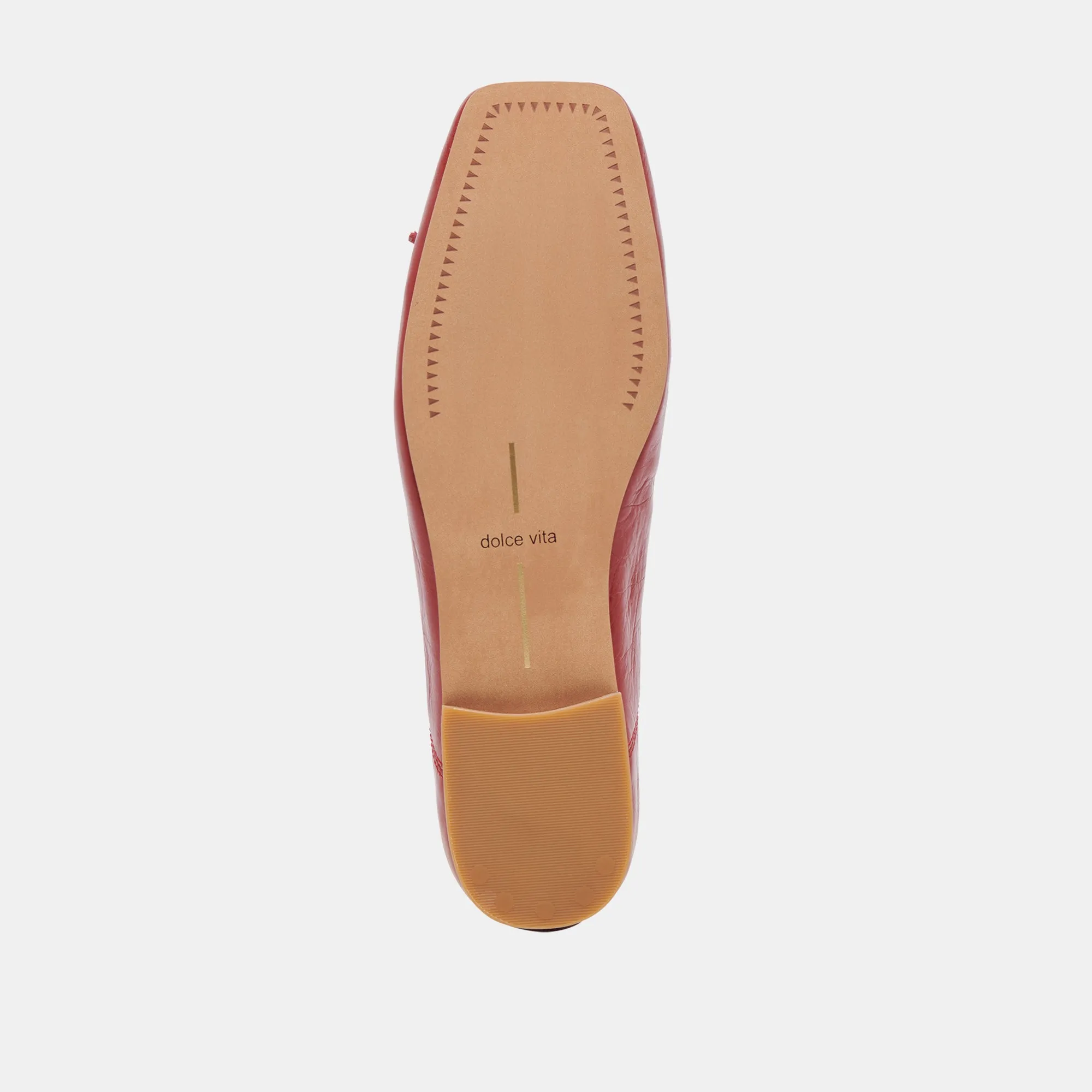 BALLERINES ANISA ROUGE VERNIS FROISSÉ