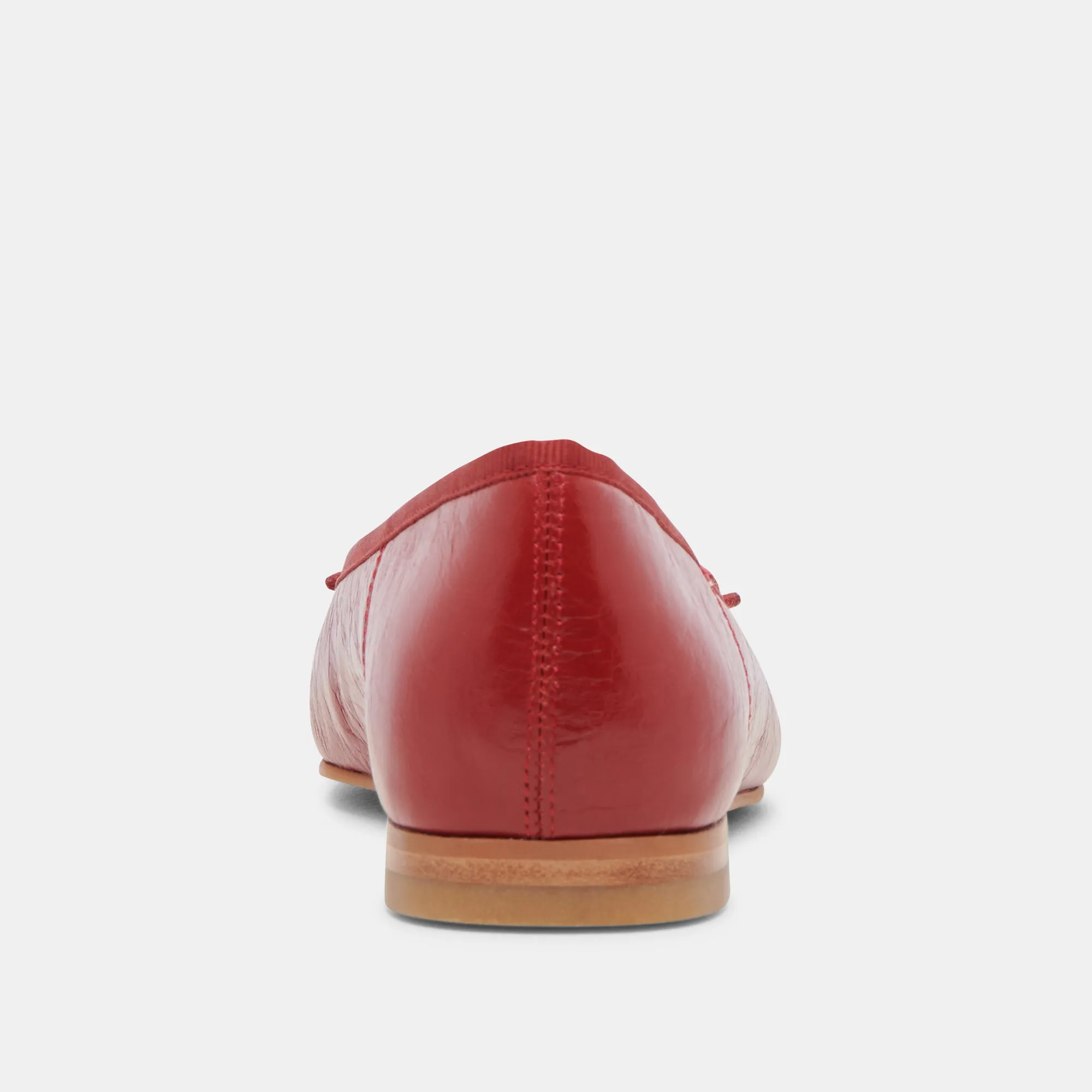 BALLERINES ANISA ROUGE VERNIS FROISSÉ