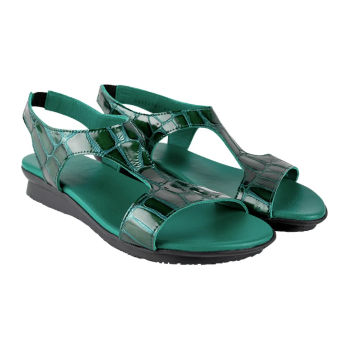 Arche Femme Aurian Crocodile Vert Vernis