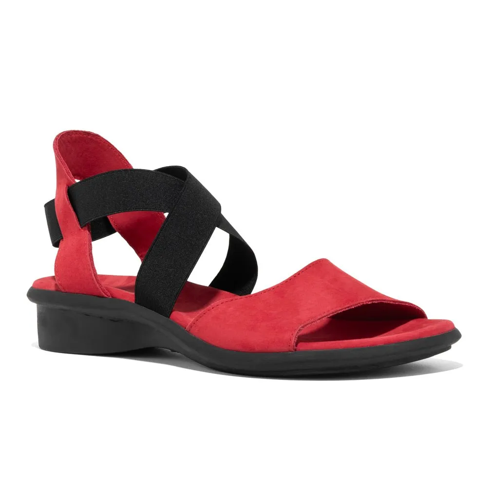 Arche Femme Satia Fukia Nubuck Rouge