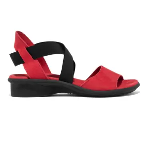 Arche Femme Satia Fukia Nubuck Rouge