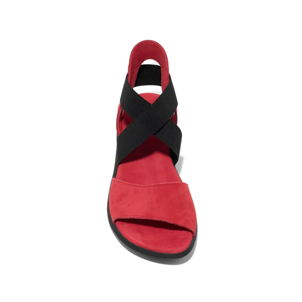 Arche Femme Satia Fukia Nubuck Rouge