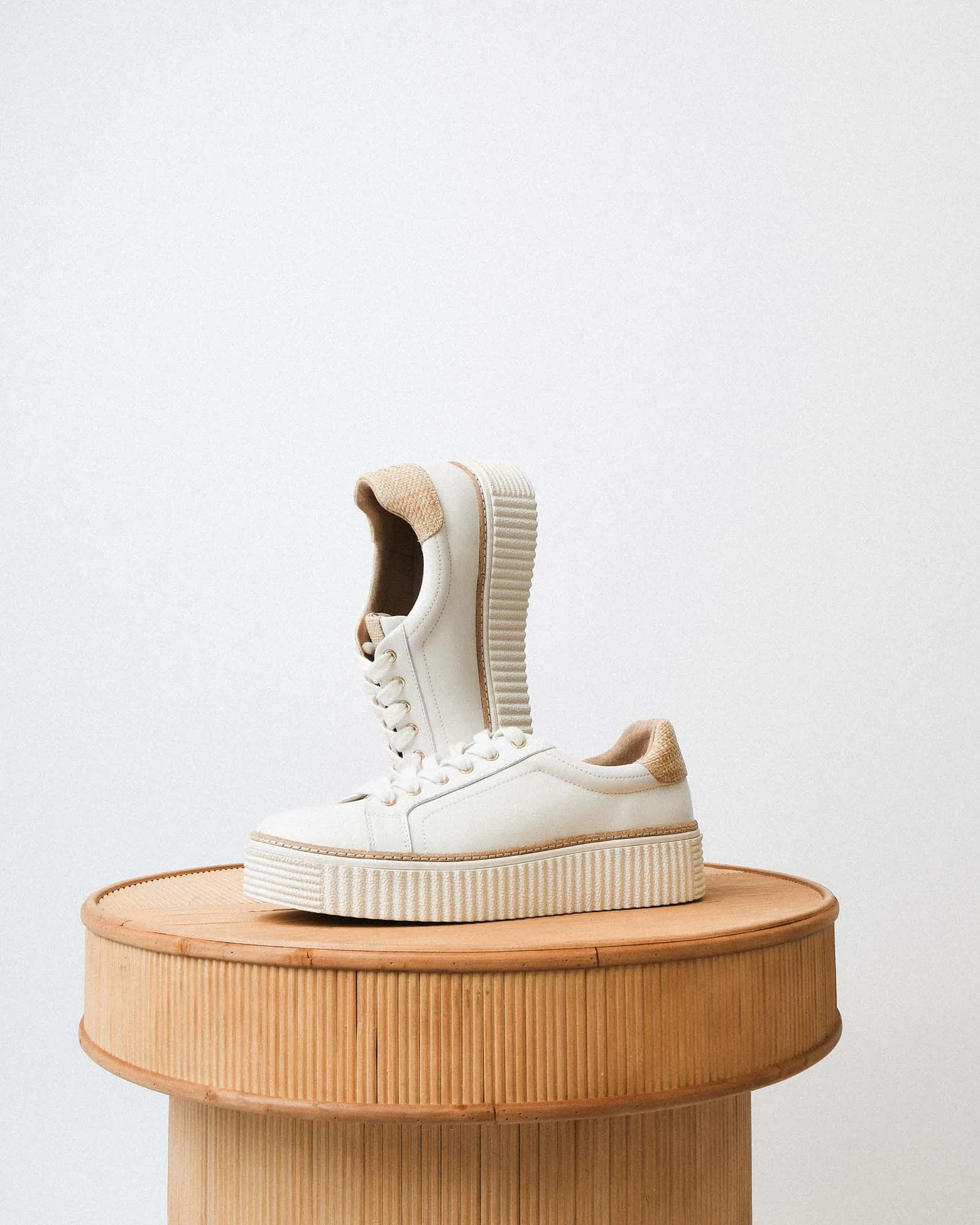 ARIANNA SNEAKERS BLANC RAFFIA