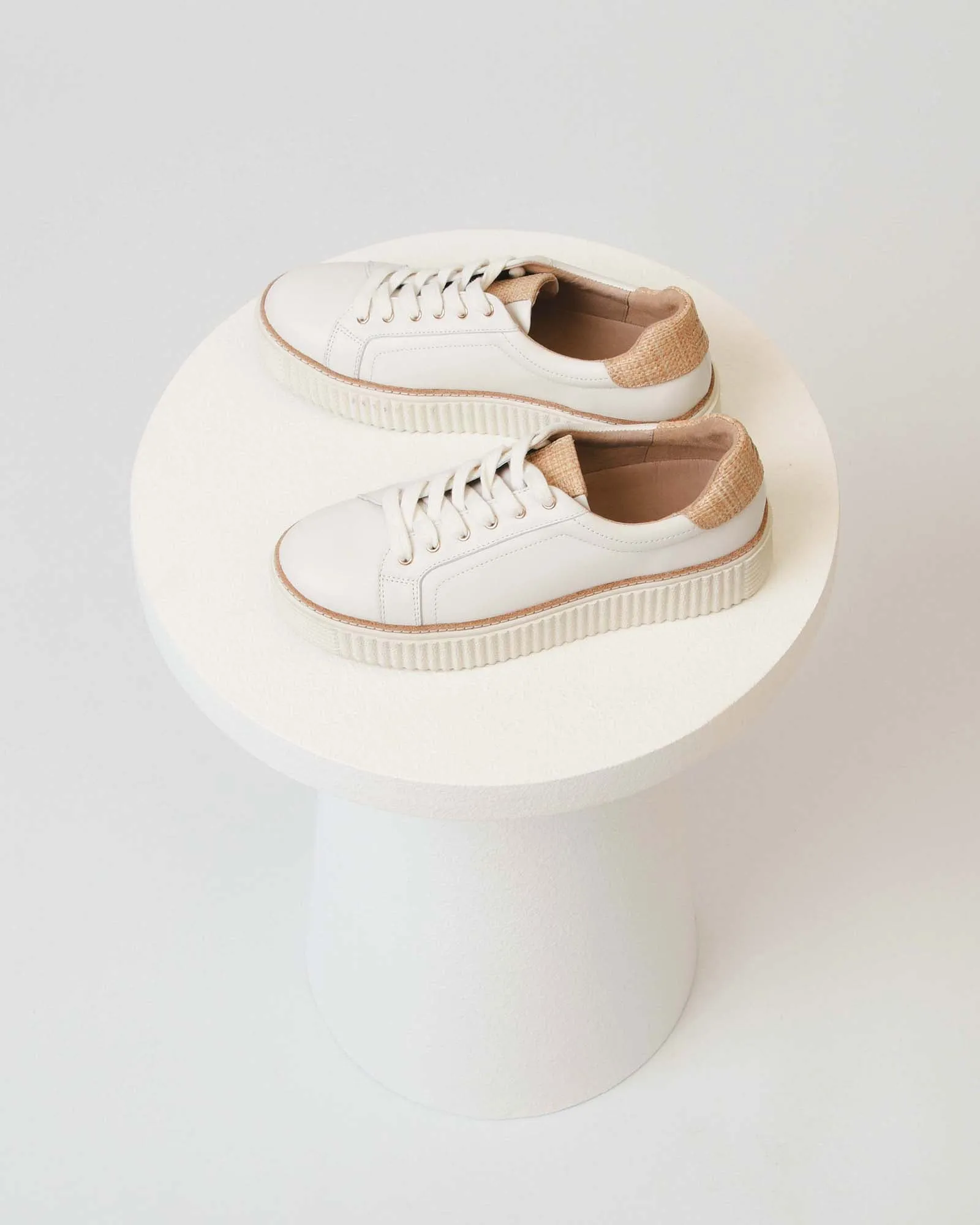 ARIANNA SNEAKERS BLANC RAFFIA