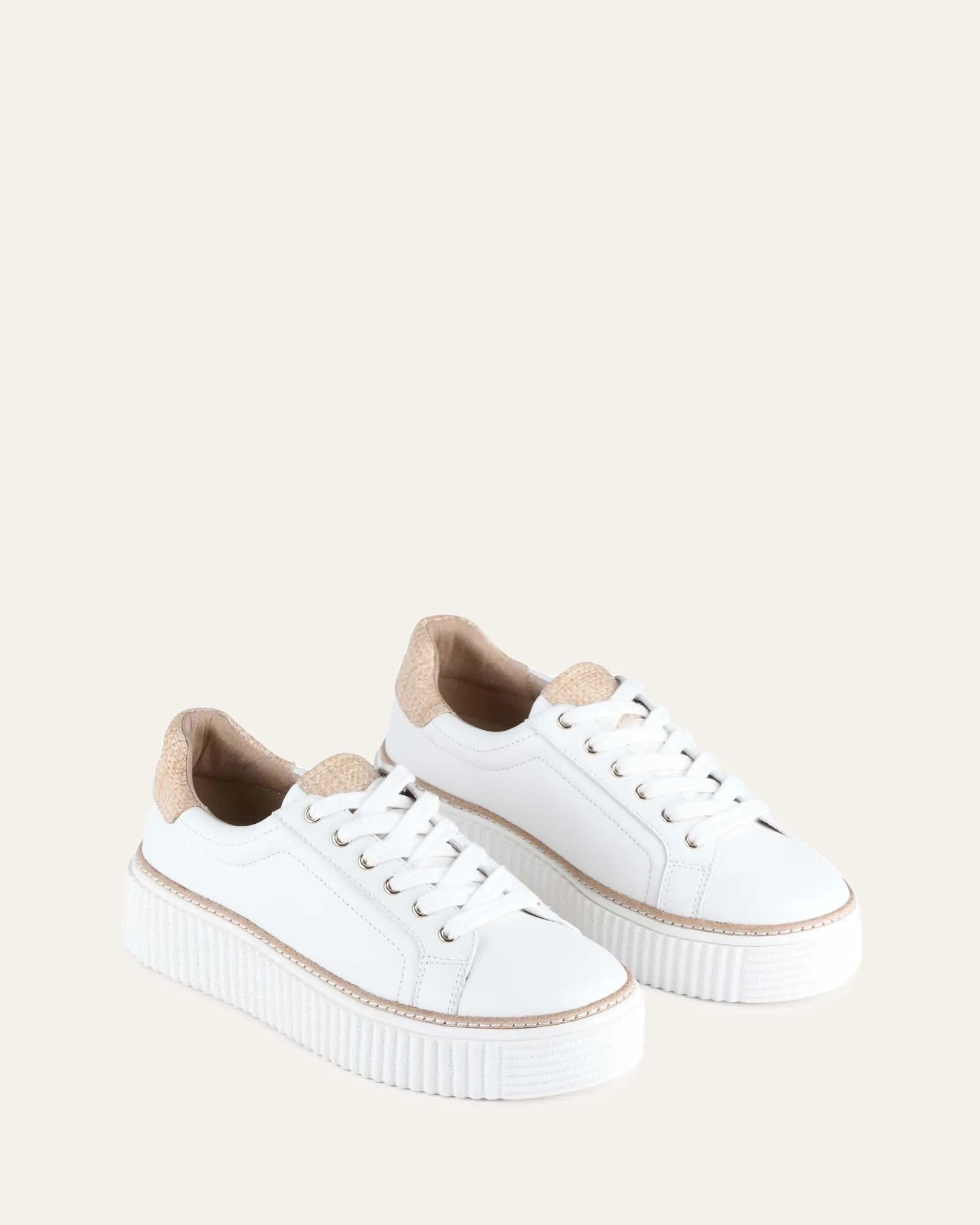 ARIANNA SNEAKERS BLANC RAFFIA