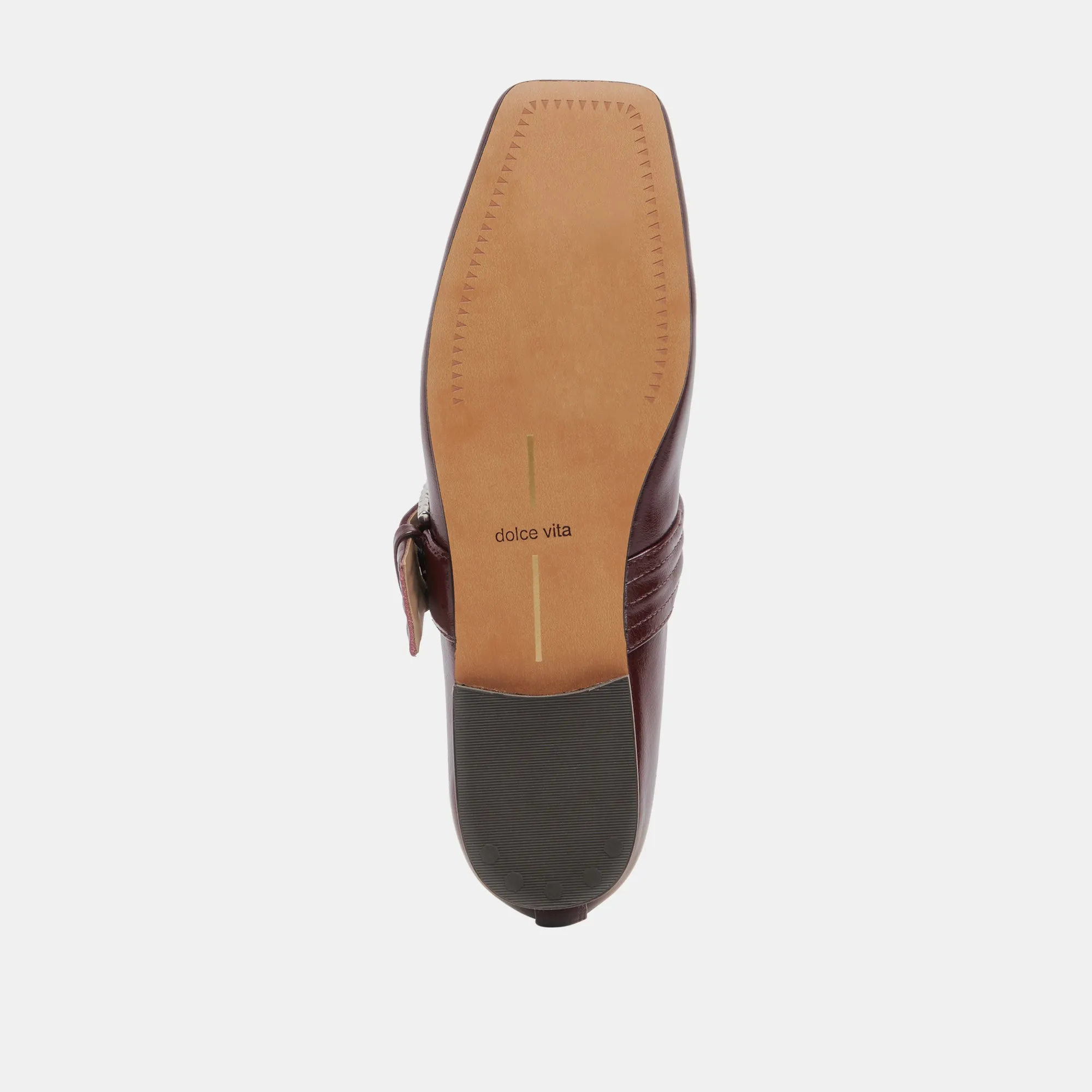 BALLERINES ARORA BORDEAUX PATINÉ PLISSÉ