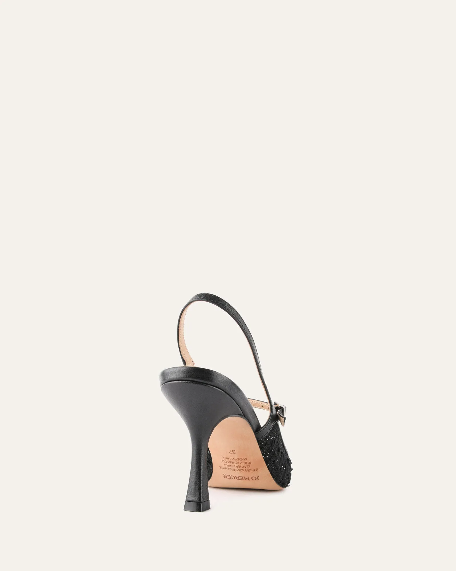 ESCARPINS ASCOT HAUTS EN TWEED NOIR