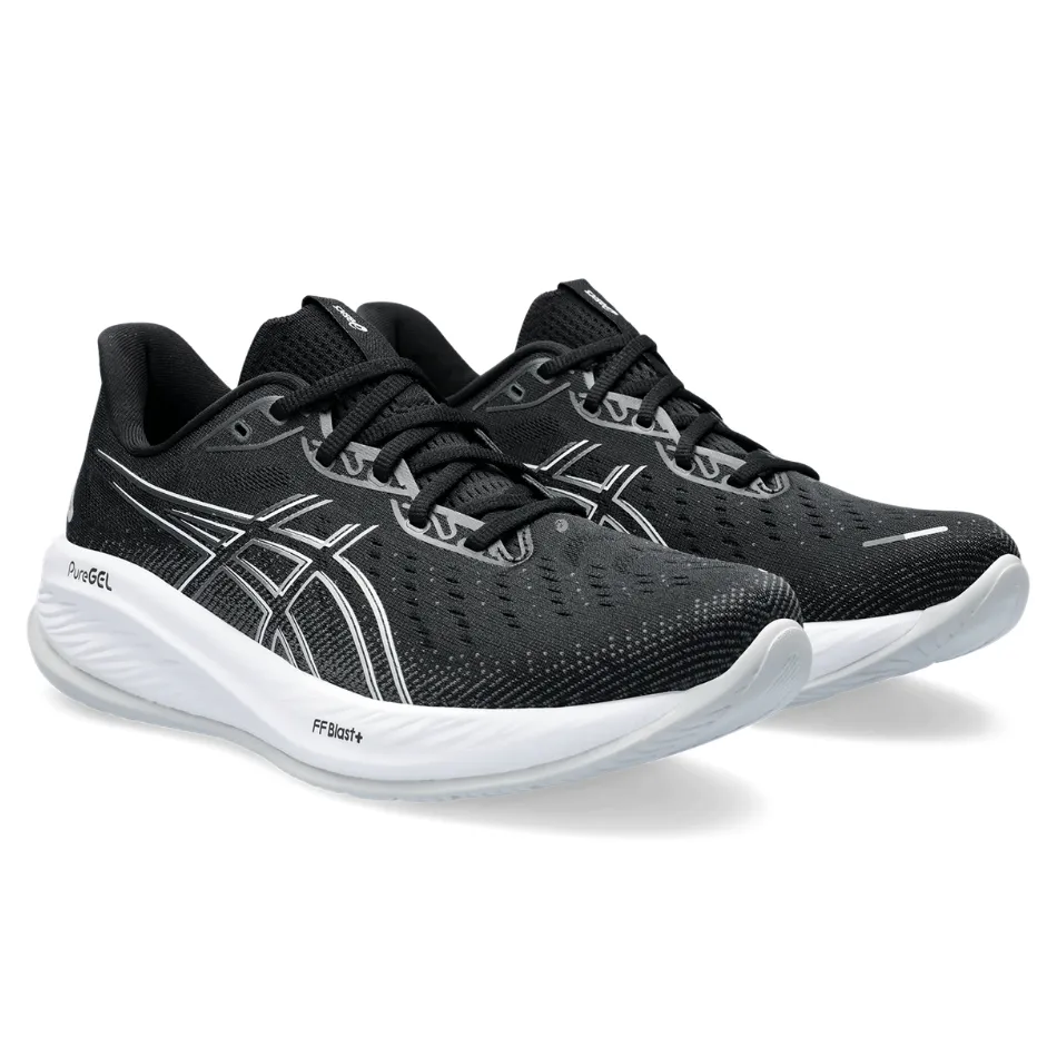Chaussures de running ASICS GEL-CUMULUS 26 pour homme en Noir/Béton SS25