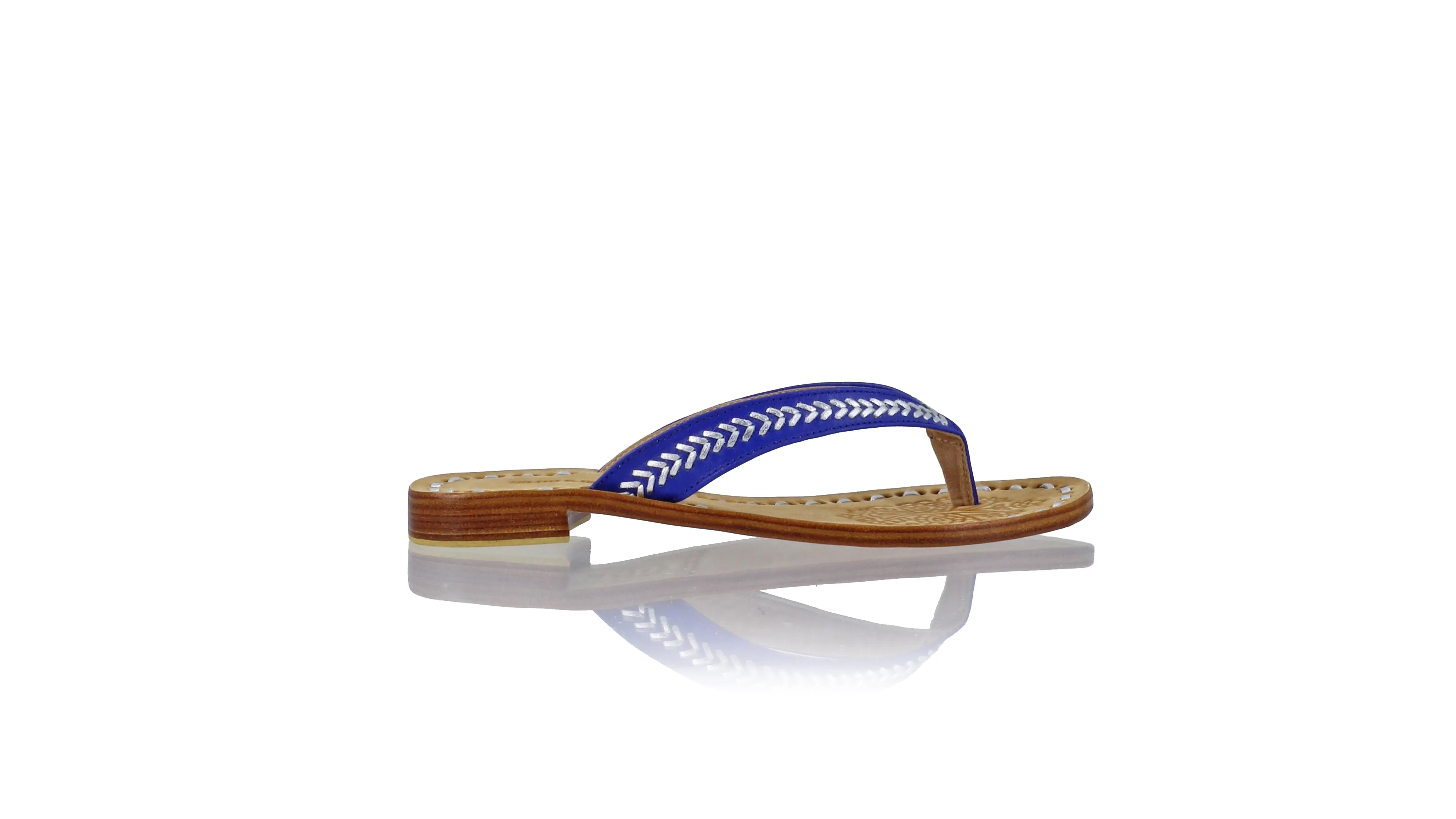 Ayu 20mm Plat - Bleu Royal & Argenté