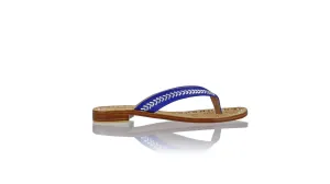 Ayu 20mm Plat - Bleu Royal & Argenté