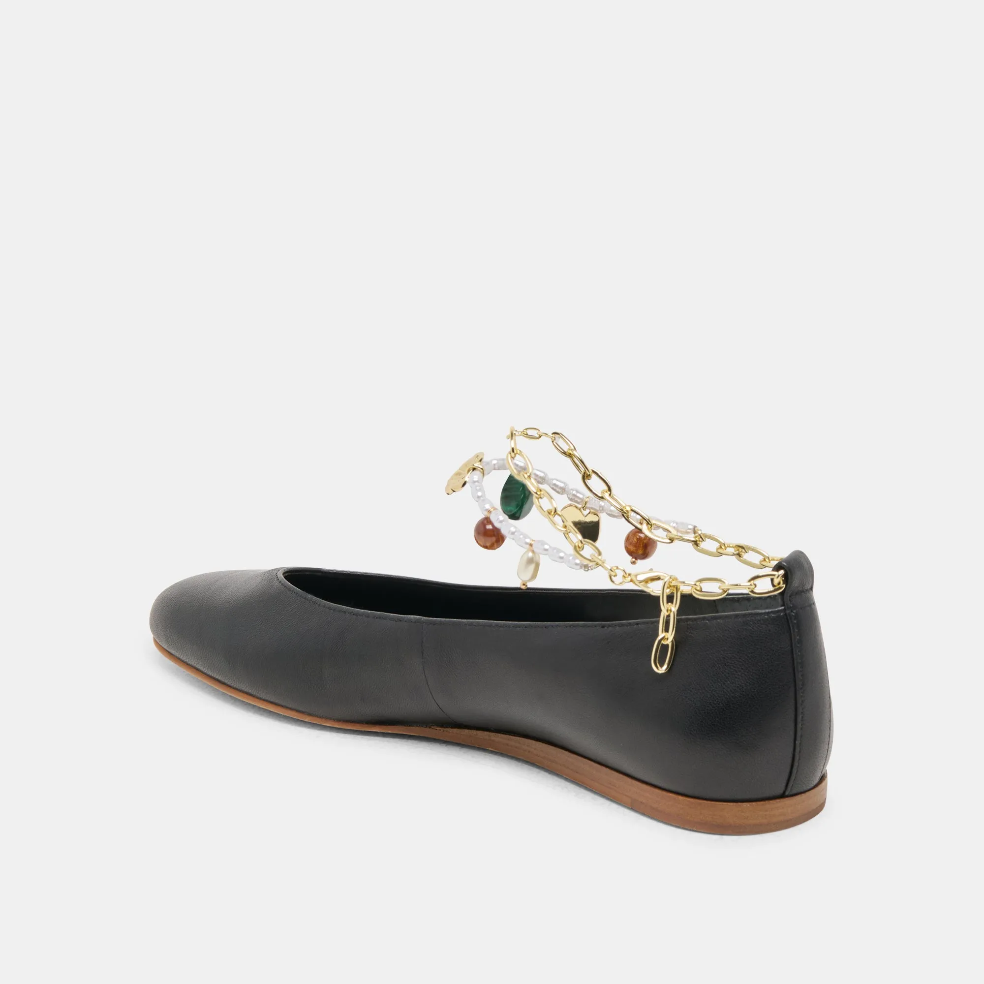 BAIDEN BALLERINES CUIR NOIR