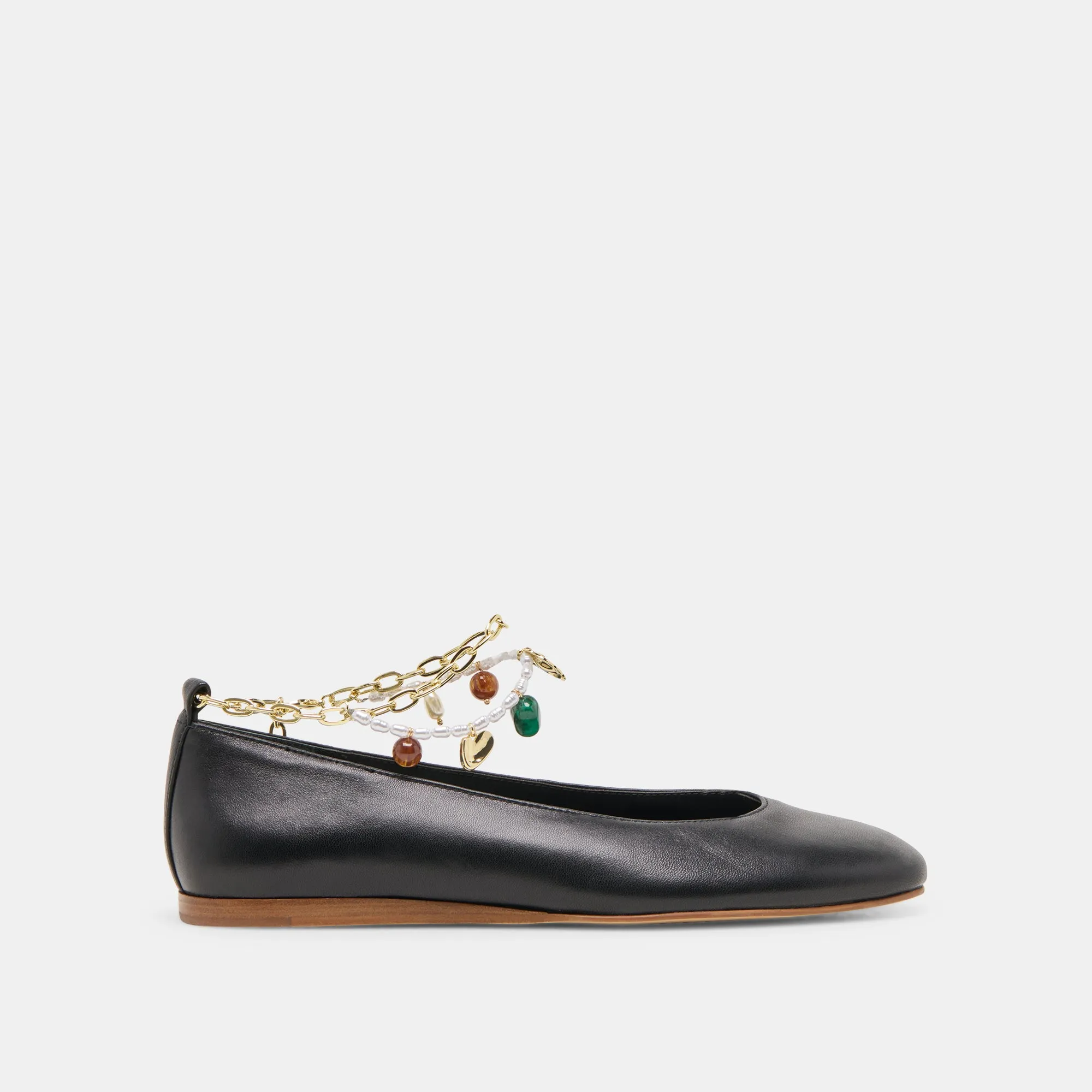 BAIDEN BALLERINES CUIR NOIR