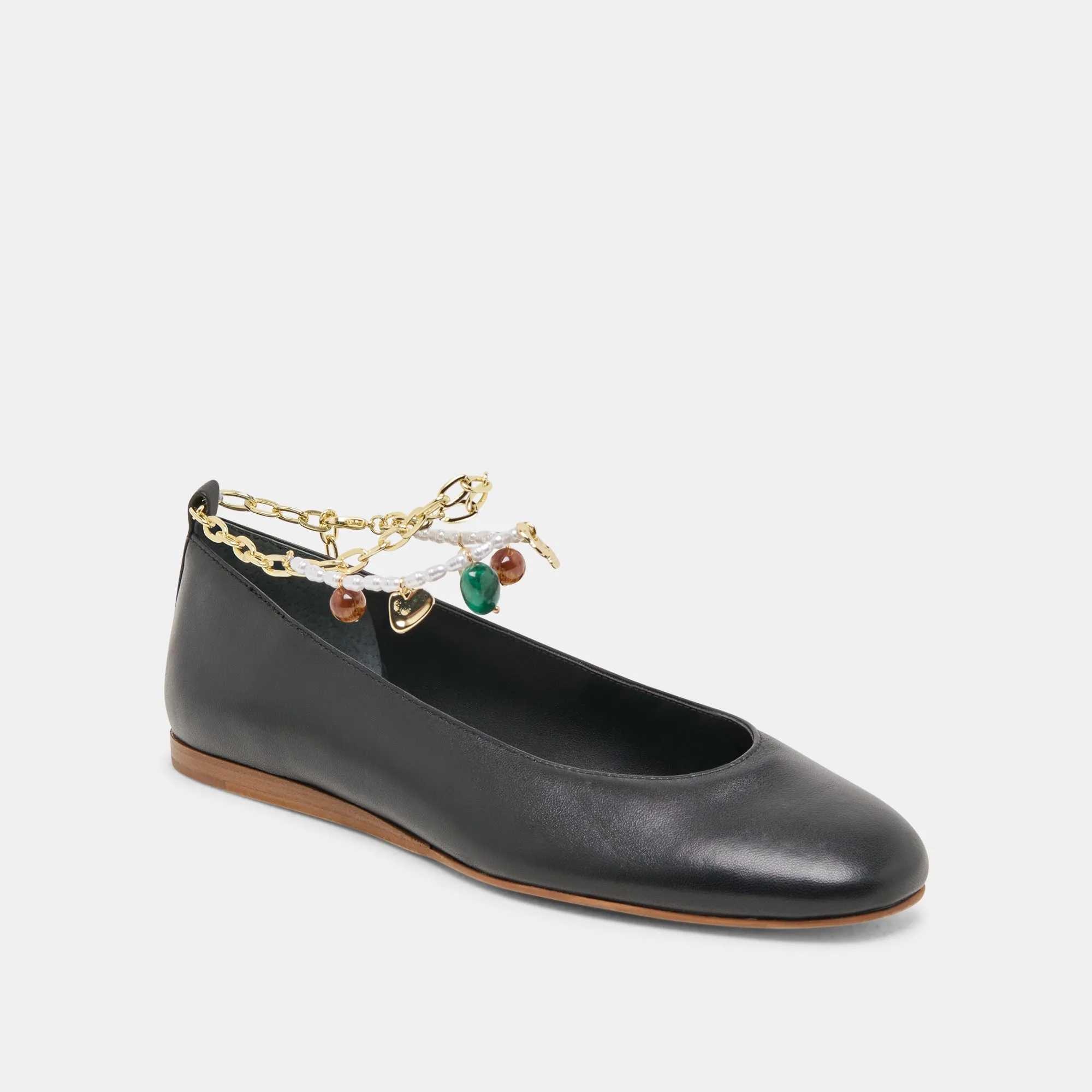 BAIDEN BALLERINES CUIR NOIR