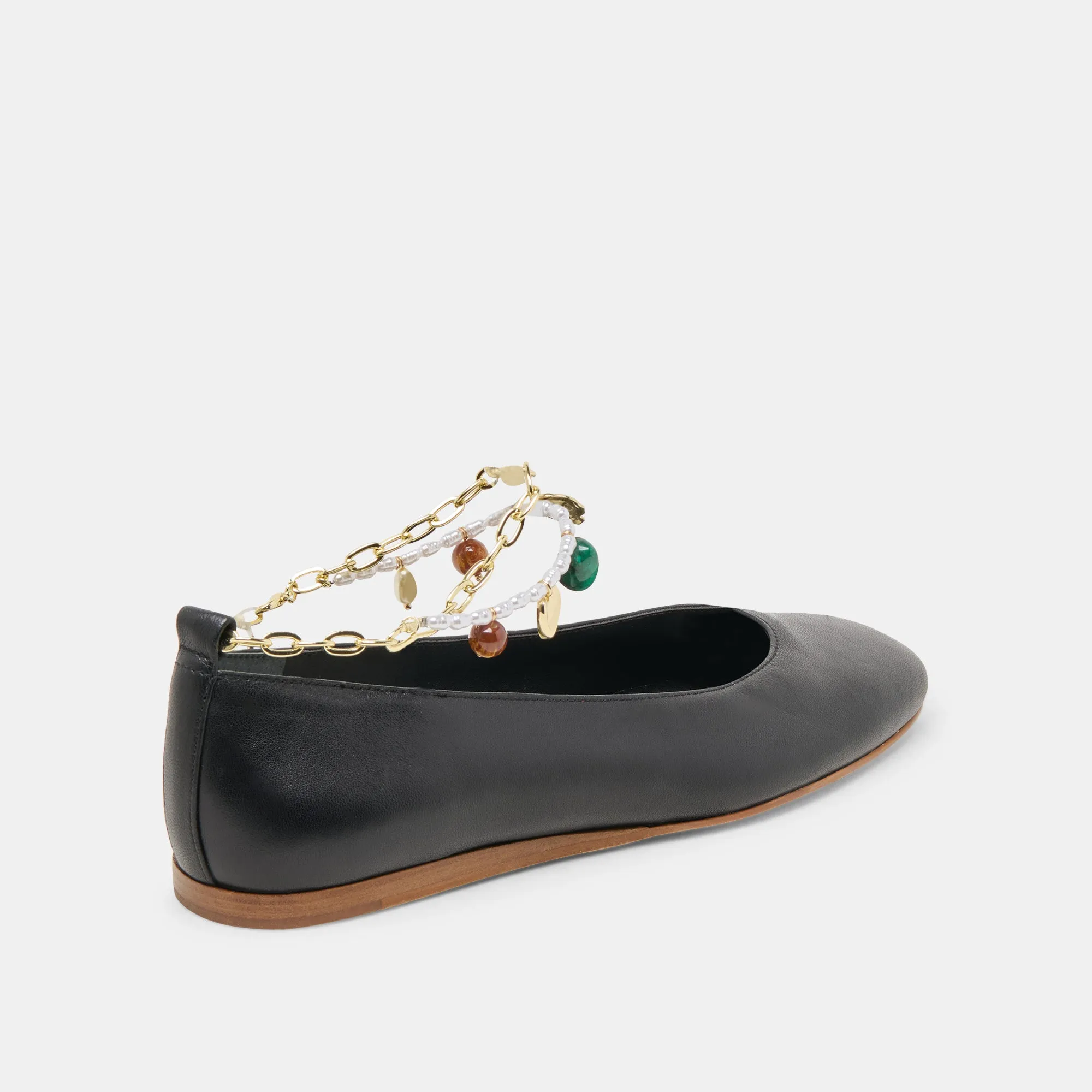 BAIDEN BALLERINES CUIR NOIR