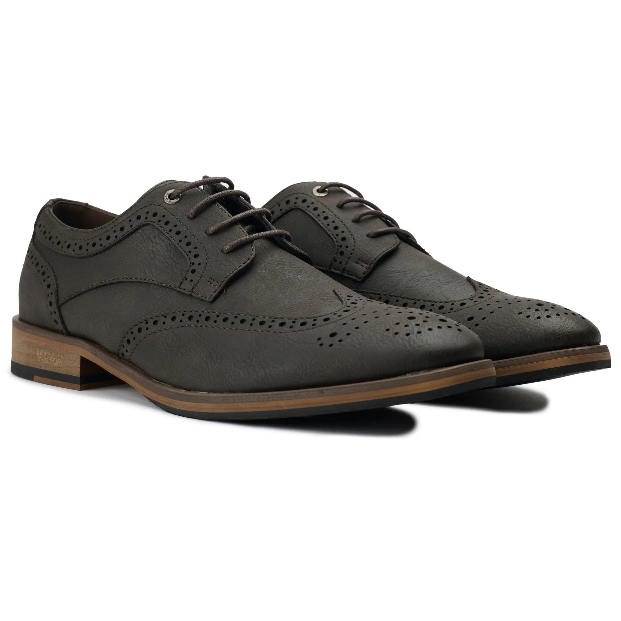 Chaussures Richelieu en Simili-Cuir Vegan pour Homme Barley 2 | Marron