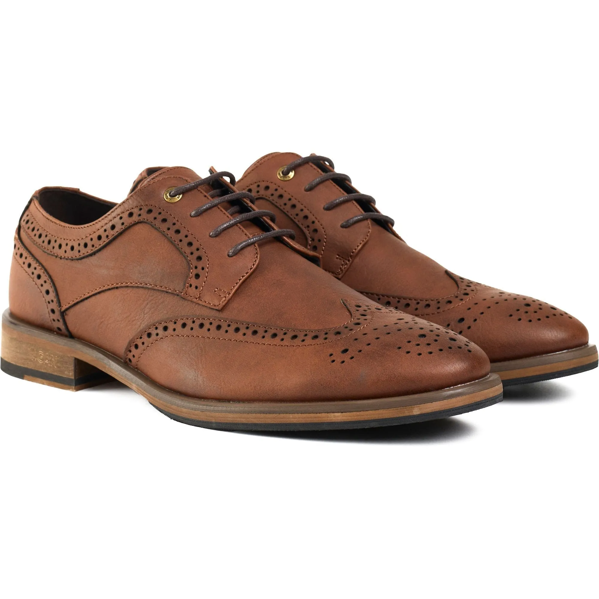Chaussures Richelieu en Simili-Cuir Vegan pour Homme Barley 2 | Tan
