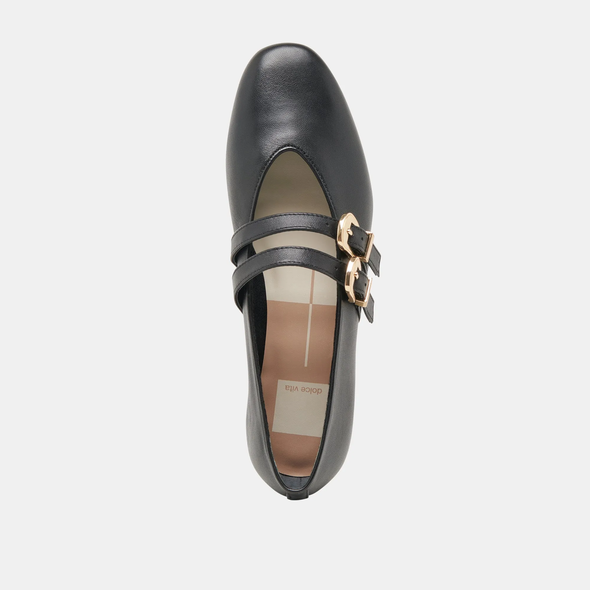 BAYLEE BALLERINES CUIR NOIR