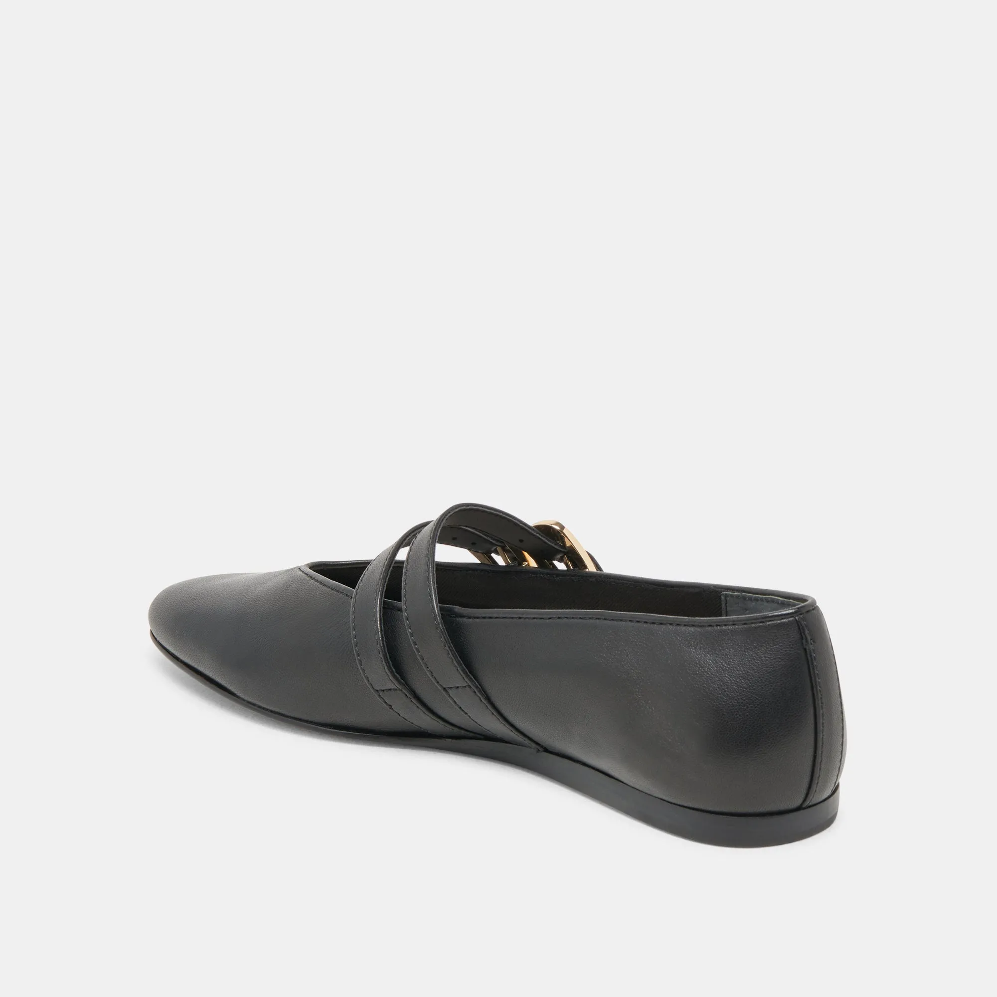BAYLEE BALLERINES CUIR NOIR