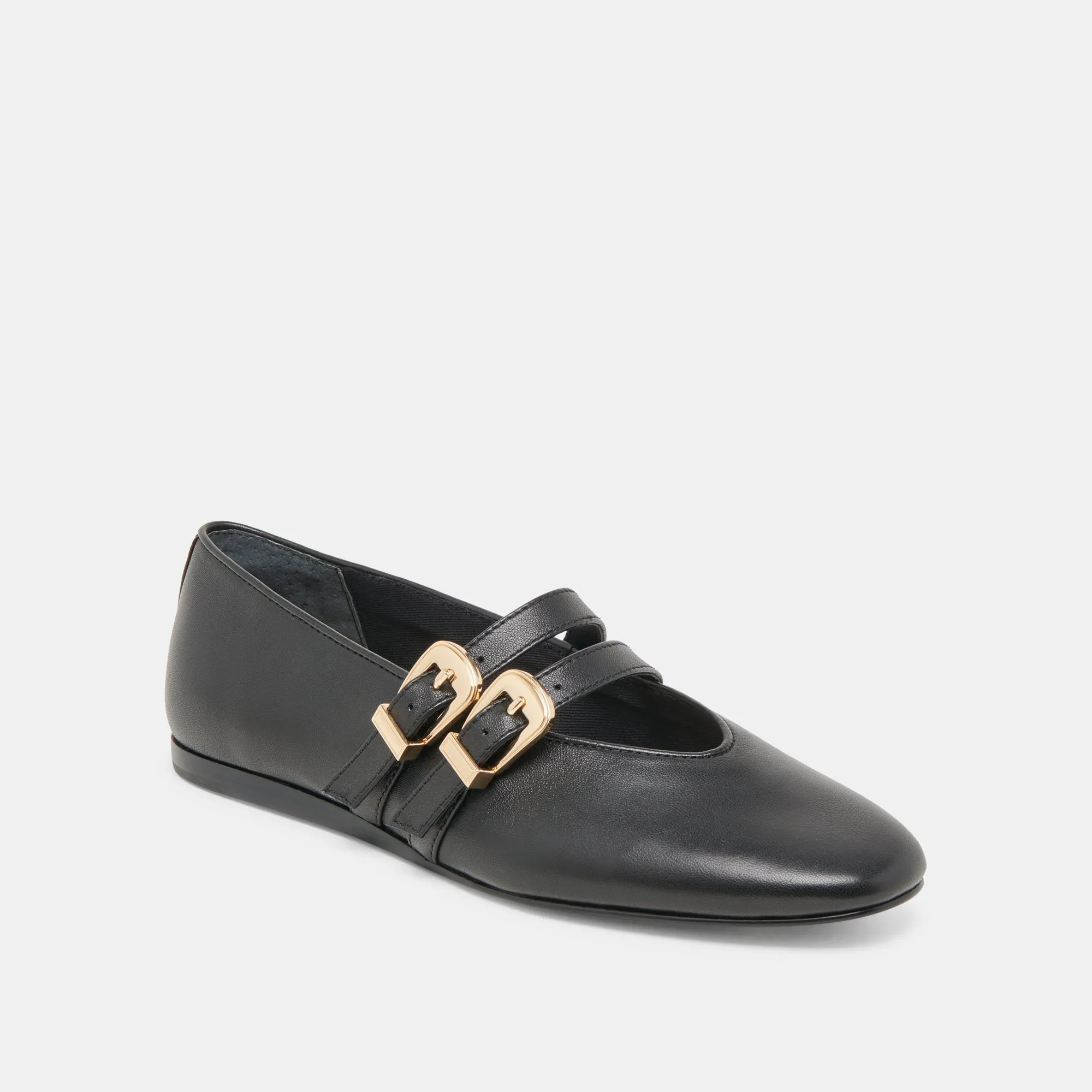 BAYLEE BALLERINES CUIR NOIR