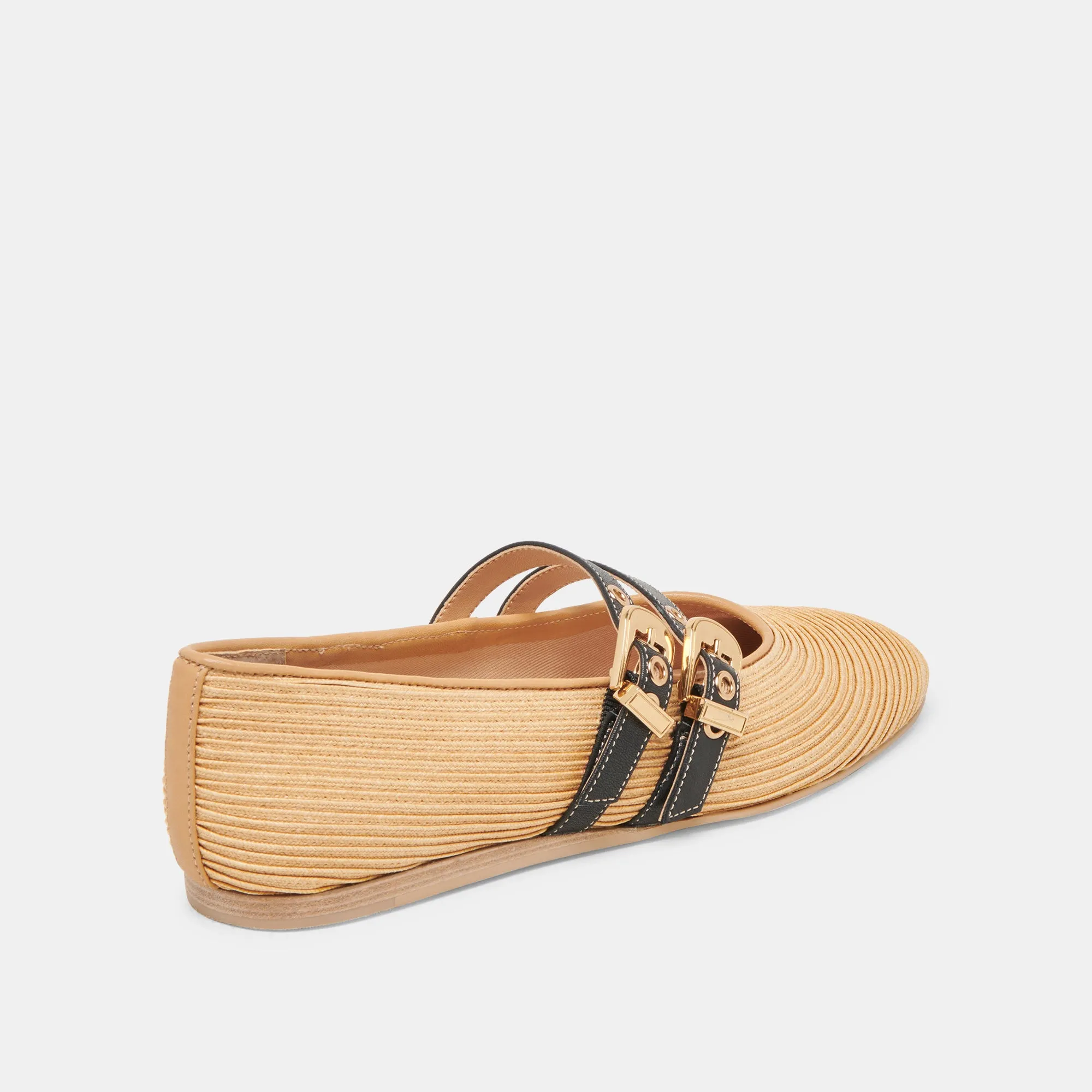 BAYLEE BALLERINES NATUREL RAFFIA