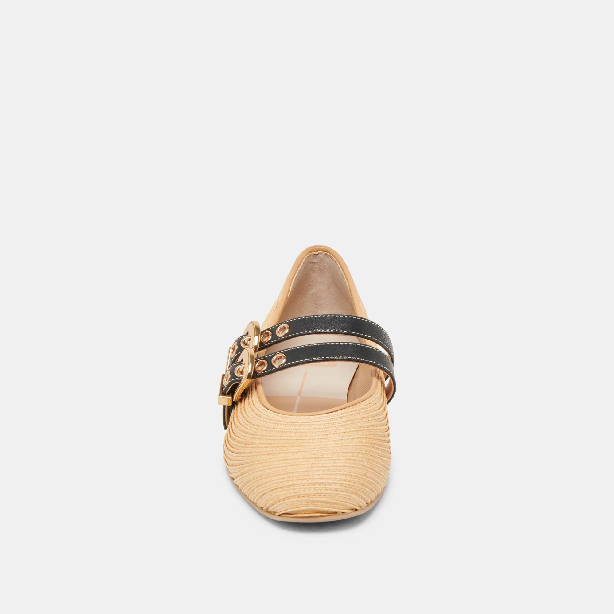 BAYLEE BALLERINES NATUREL RAFFIA