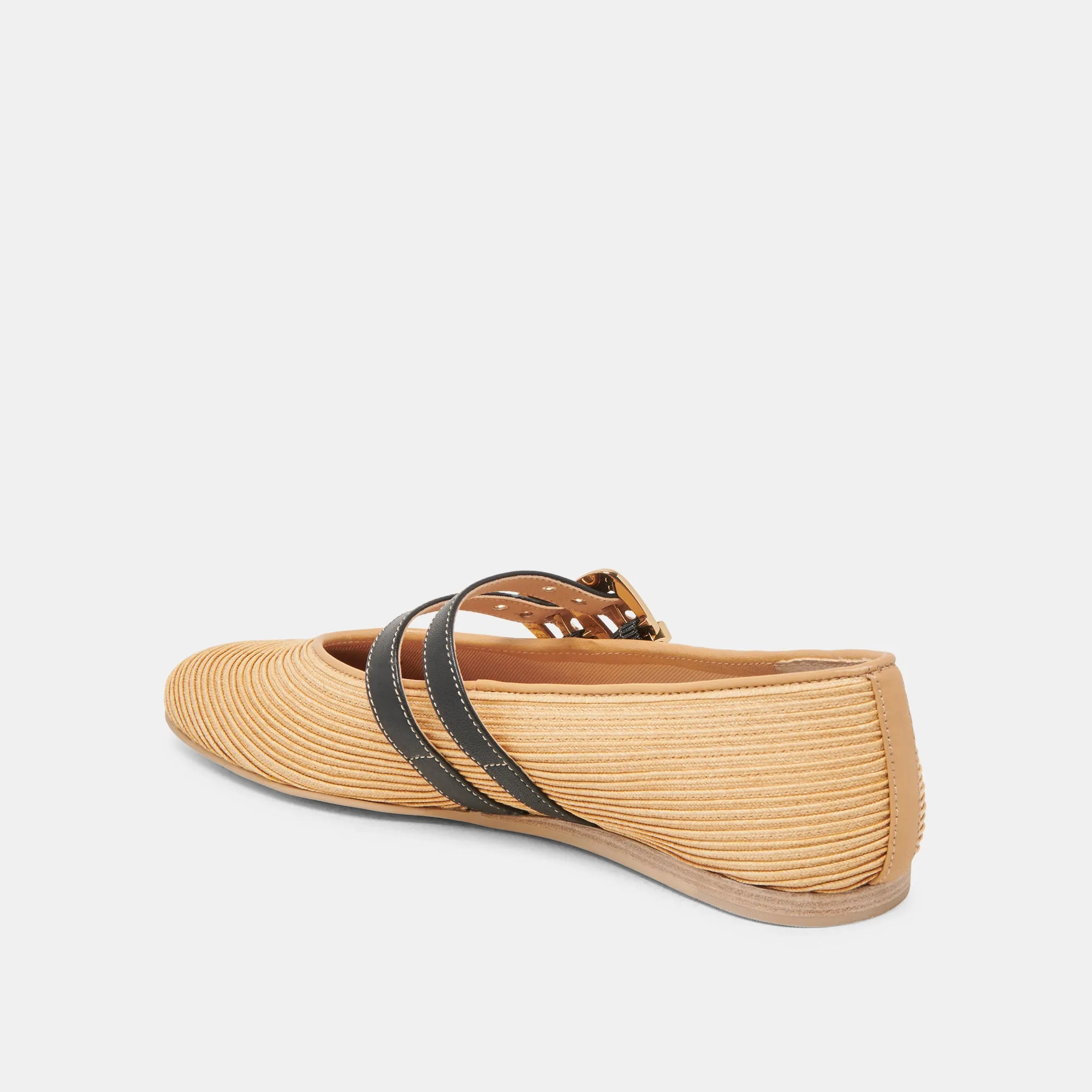 BAYLEE BALLERINES NATUREL RAFFIA