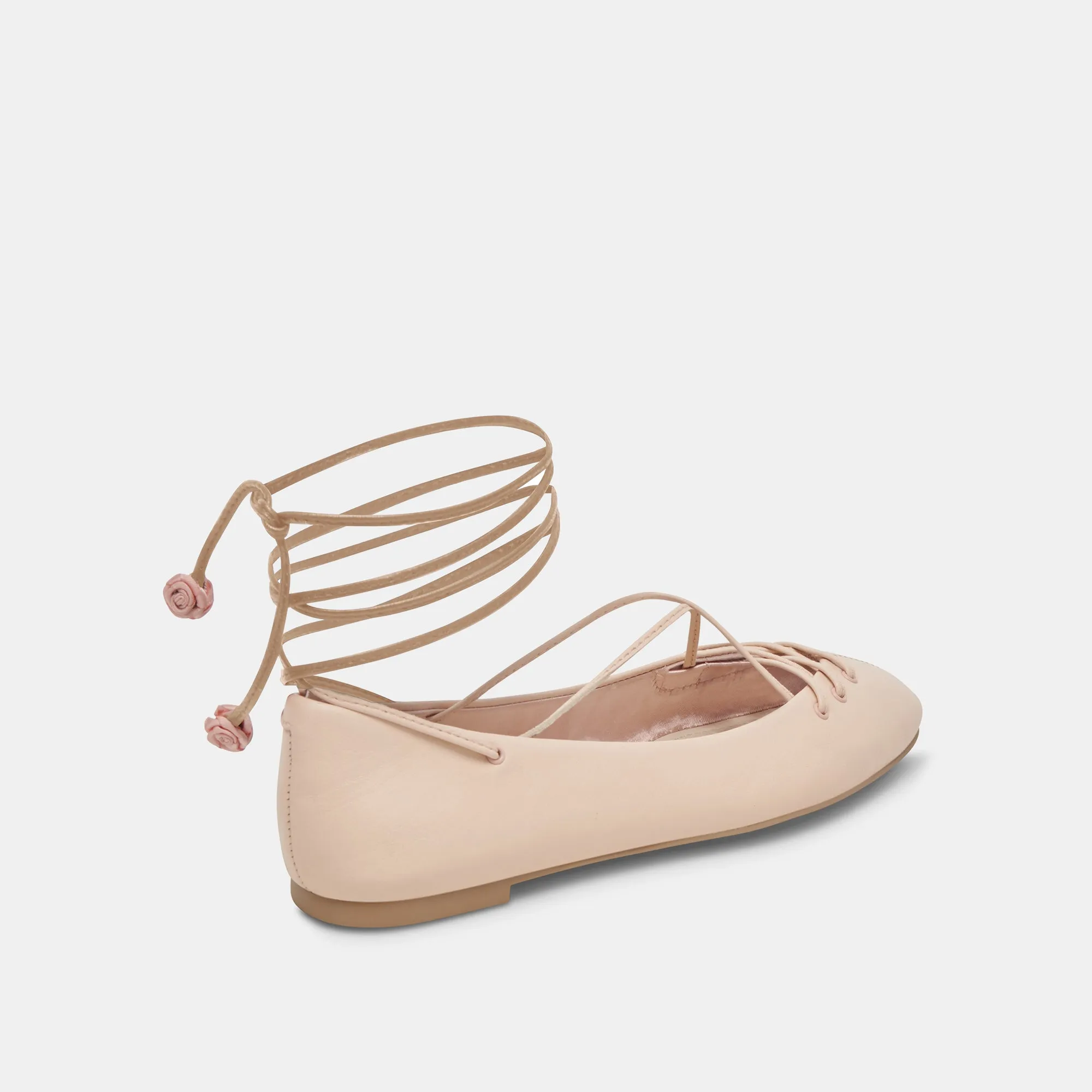BEATE BALLET FLATS CUIR ROSE CLAIR