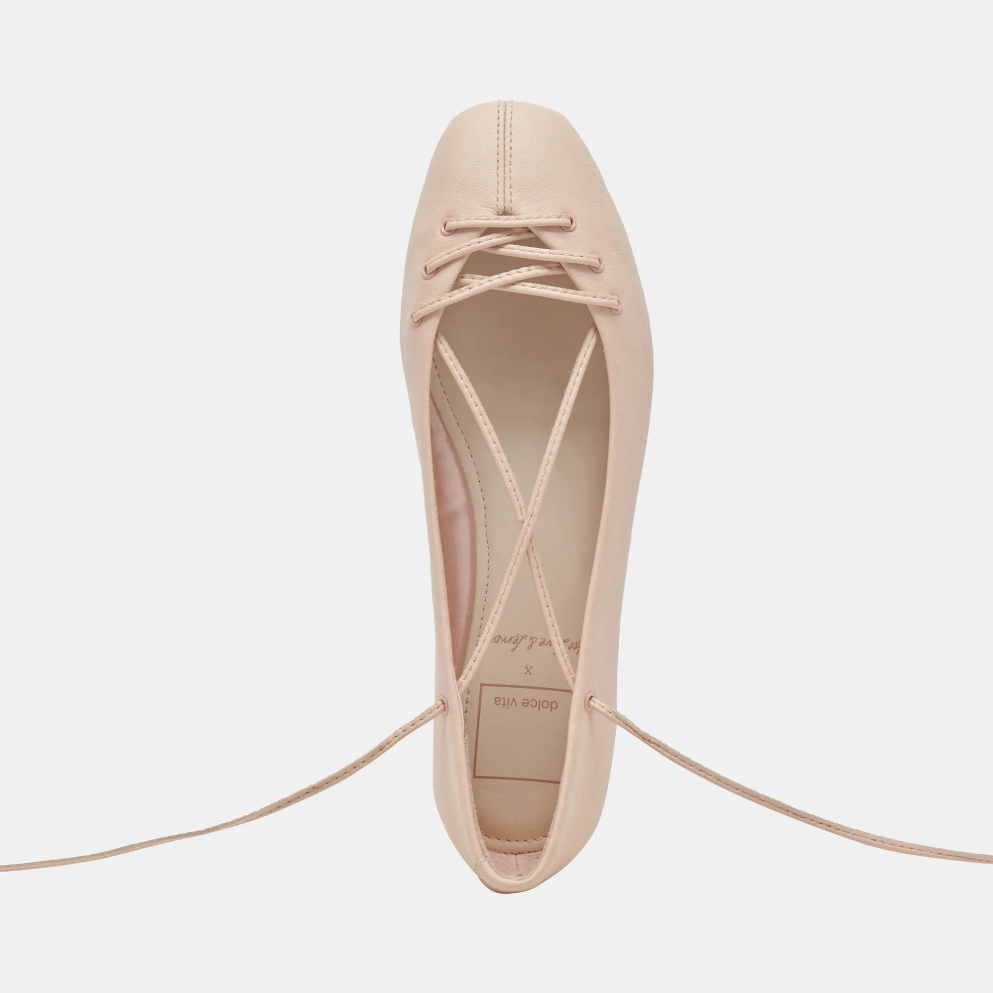 BEATE BALLET FLATS CUIR ROSE CLAIR