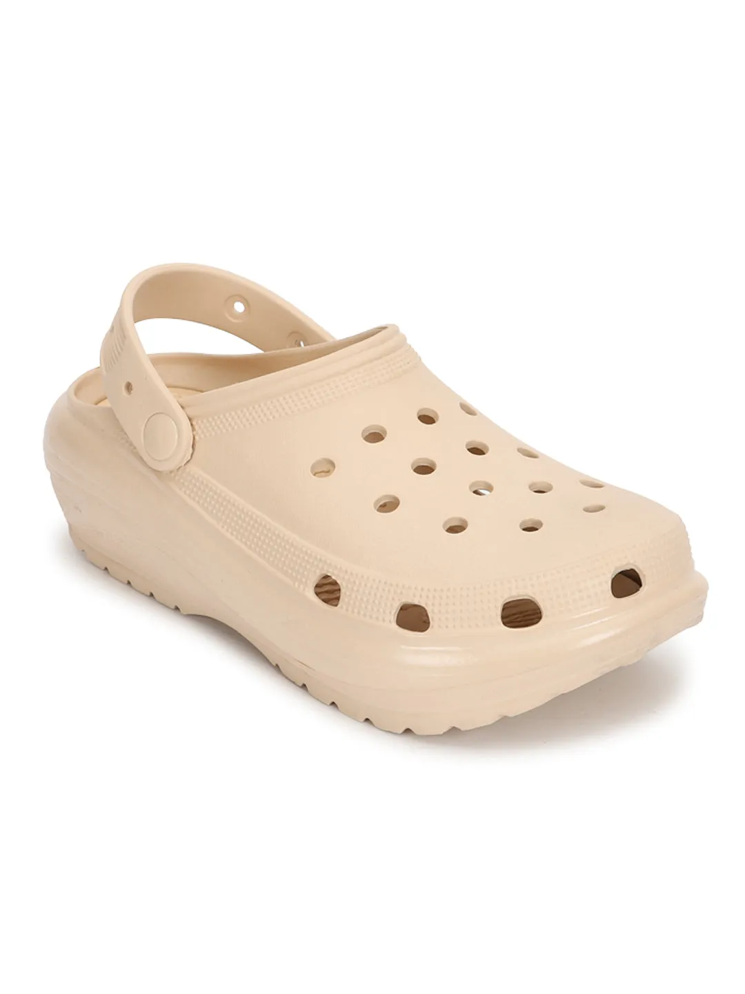 Mules en PU beige à enfiler (TC-RS3496-NUD)