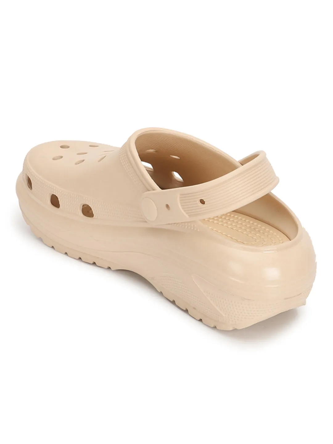 Mules en PU beige à enfiler (TC-RS3496-NUD)