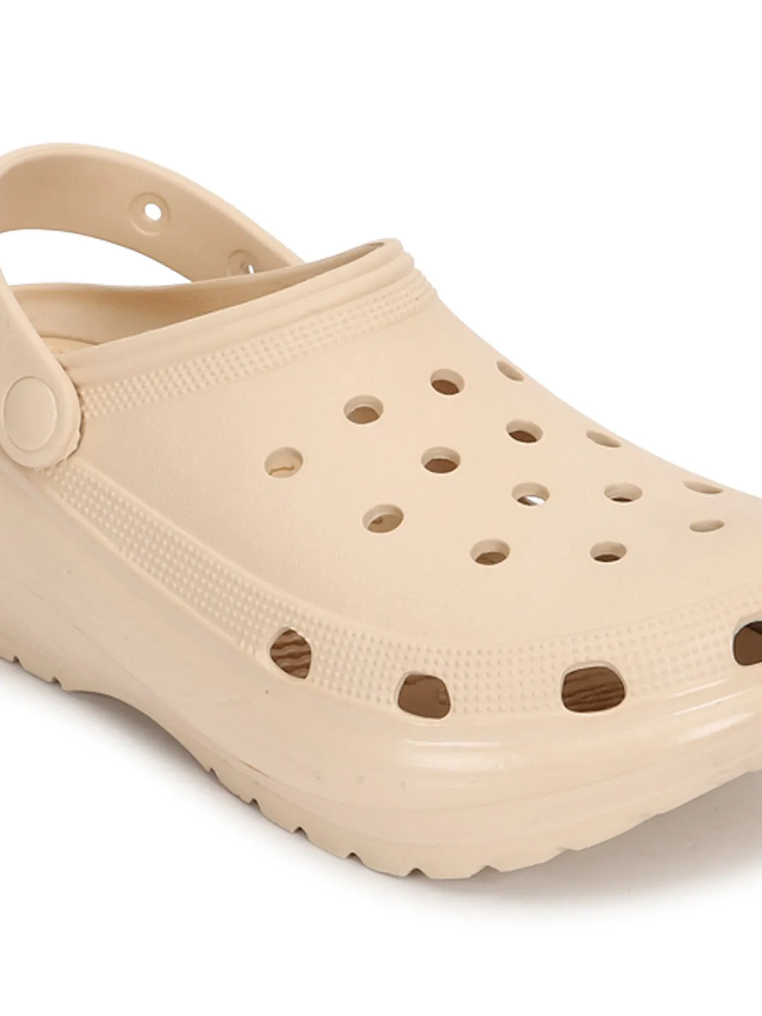 Mules en PU beige à enfiler (TC-RS3496-NUD)