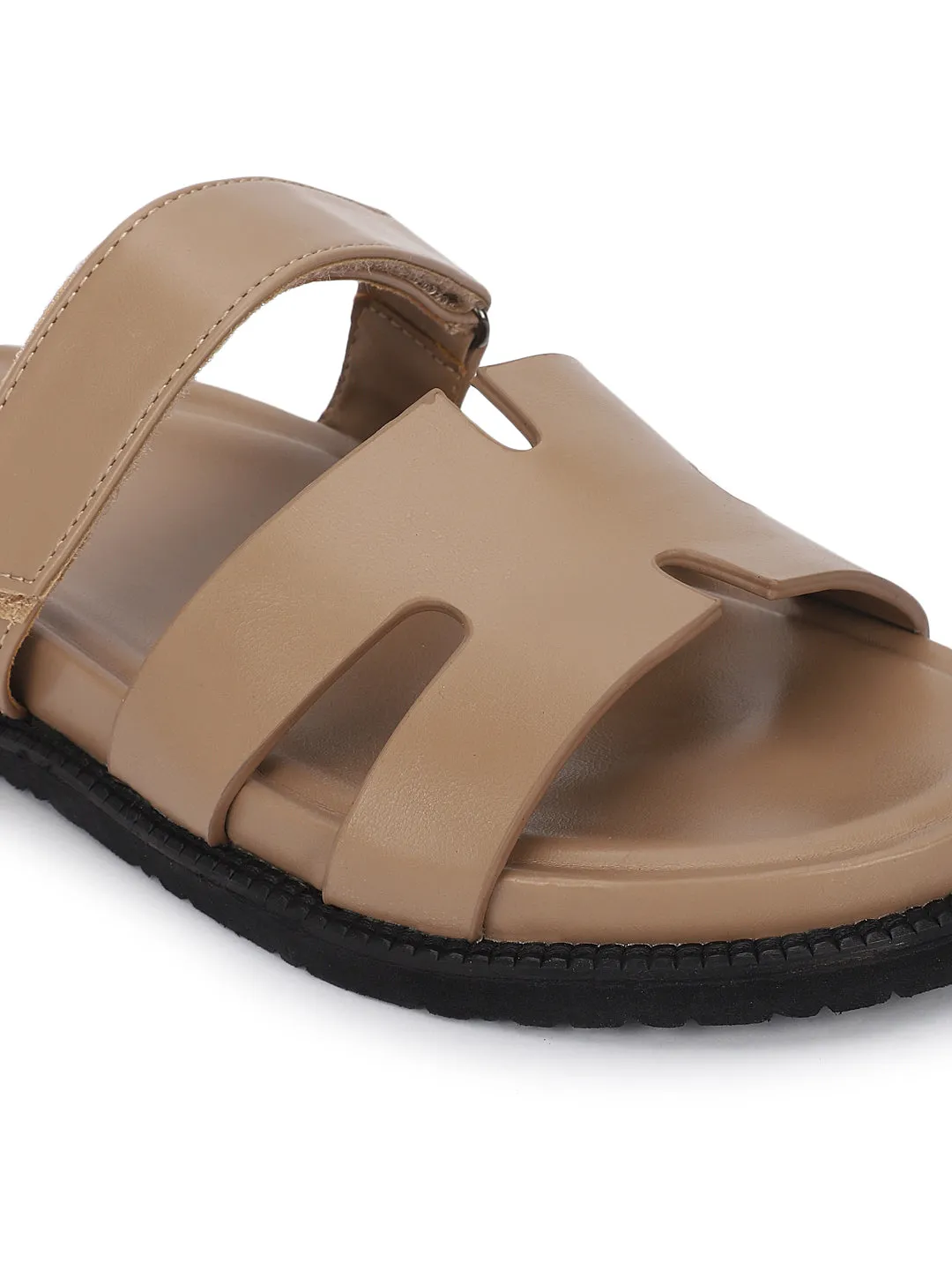 Ballerines en PU beige à enfiler (TC-ST12ORRY-BEIG)