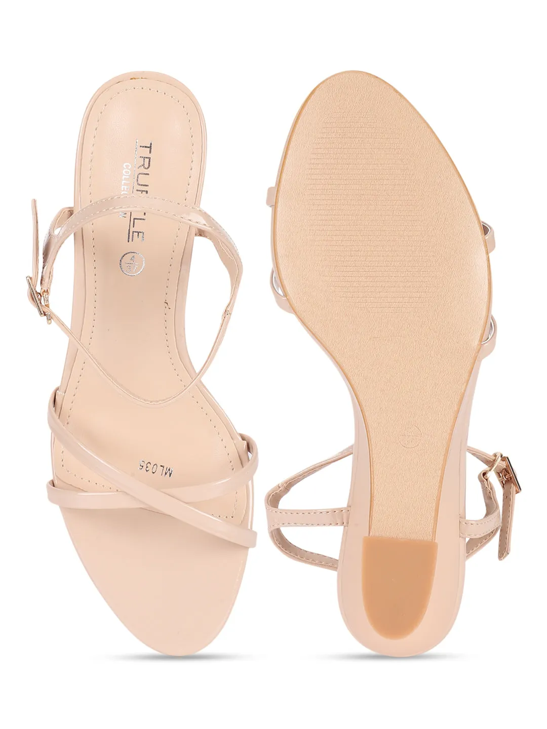 Wedges élégantes en PU beige (TC-RS3605-BEIG)
