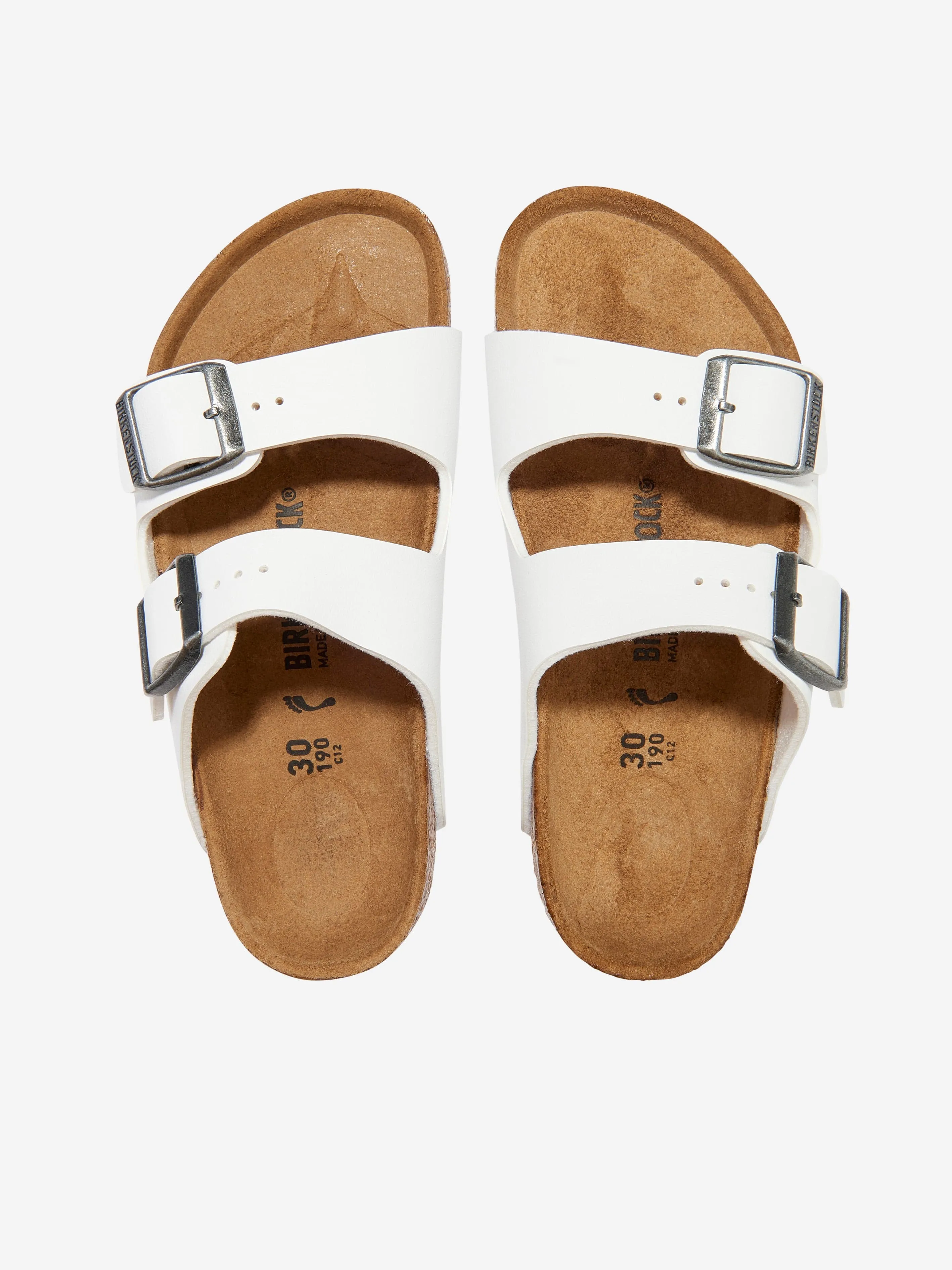 BIRKENSTOCK Sandales Arizona pour Enfants en Blanc