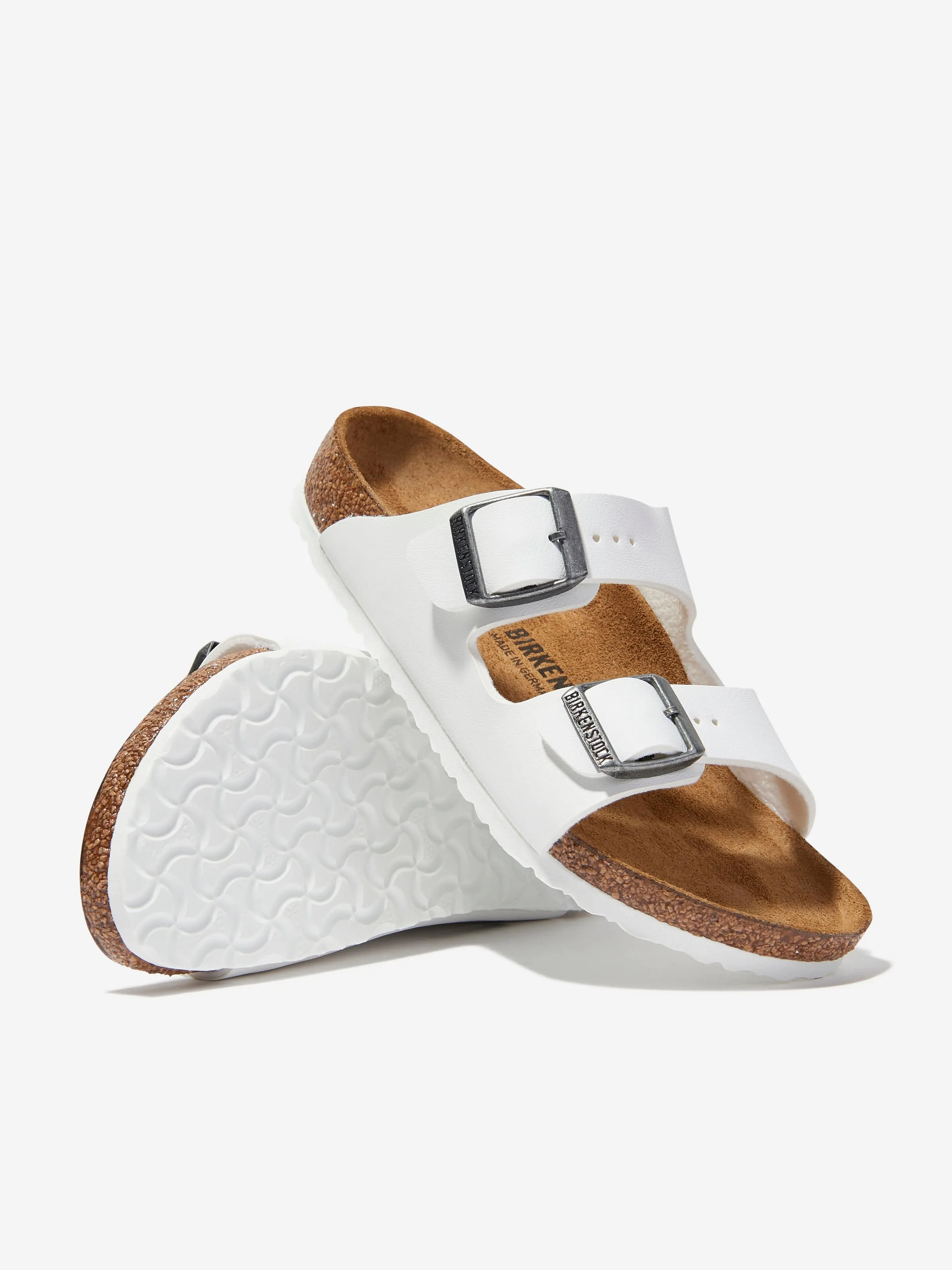 BIRKENSTOCK Sandales Arizona pour Enfants en Blanc