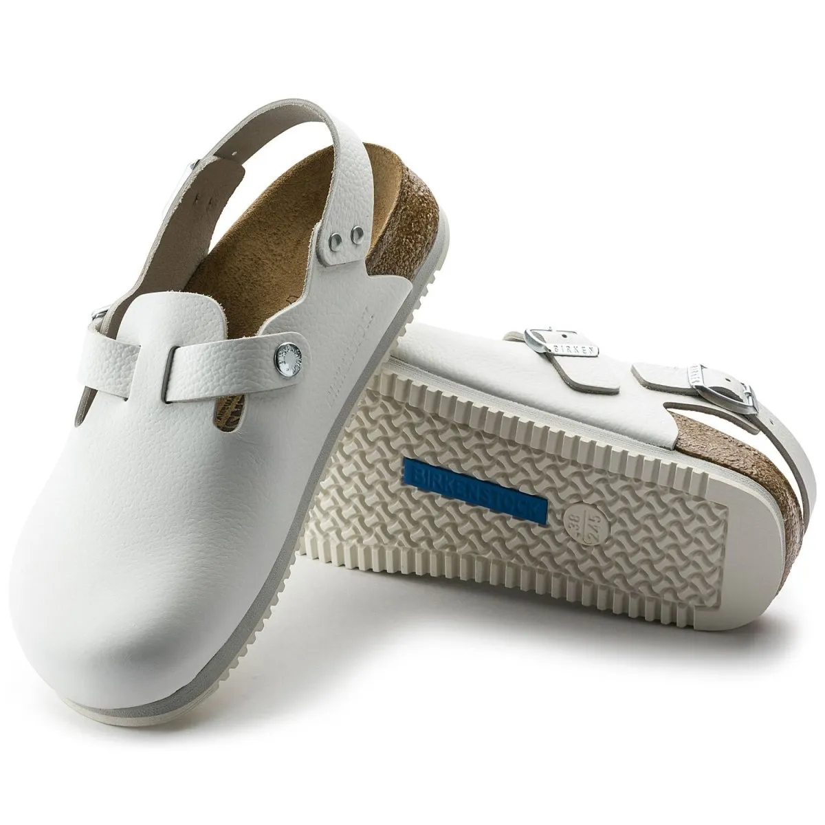 Birkenstock Tokio Supergrip pour Homme en Cuir Blanc