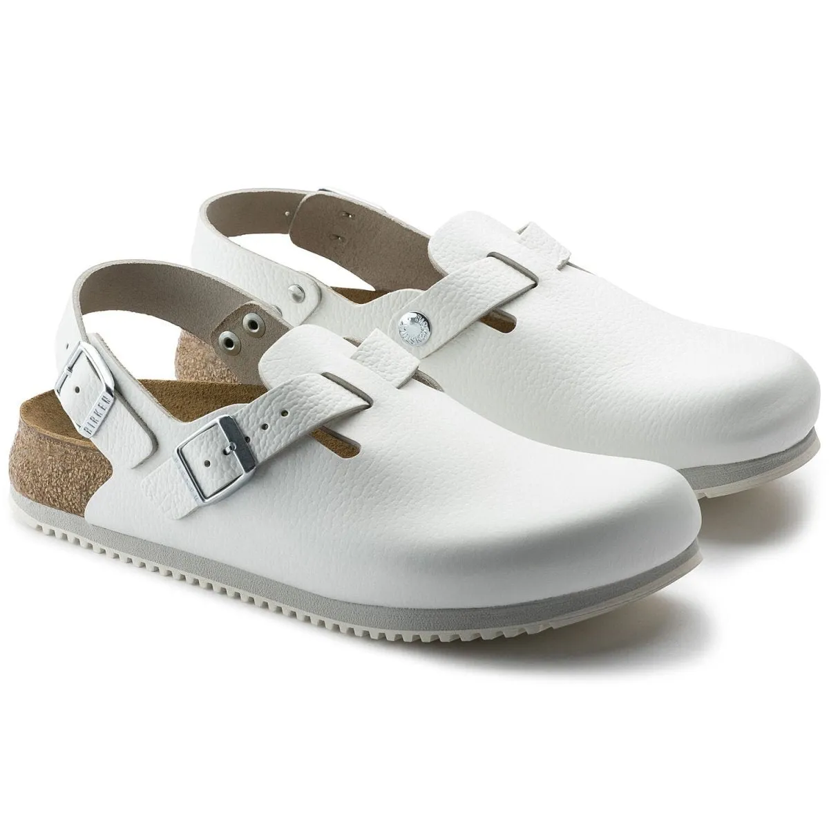 Birkenstock Tokio Supergrip pour Homme en Cuir Blanc