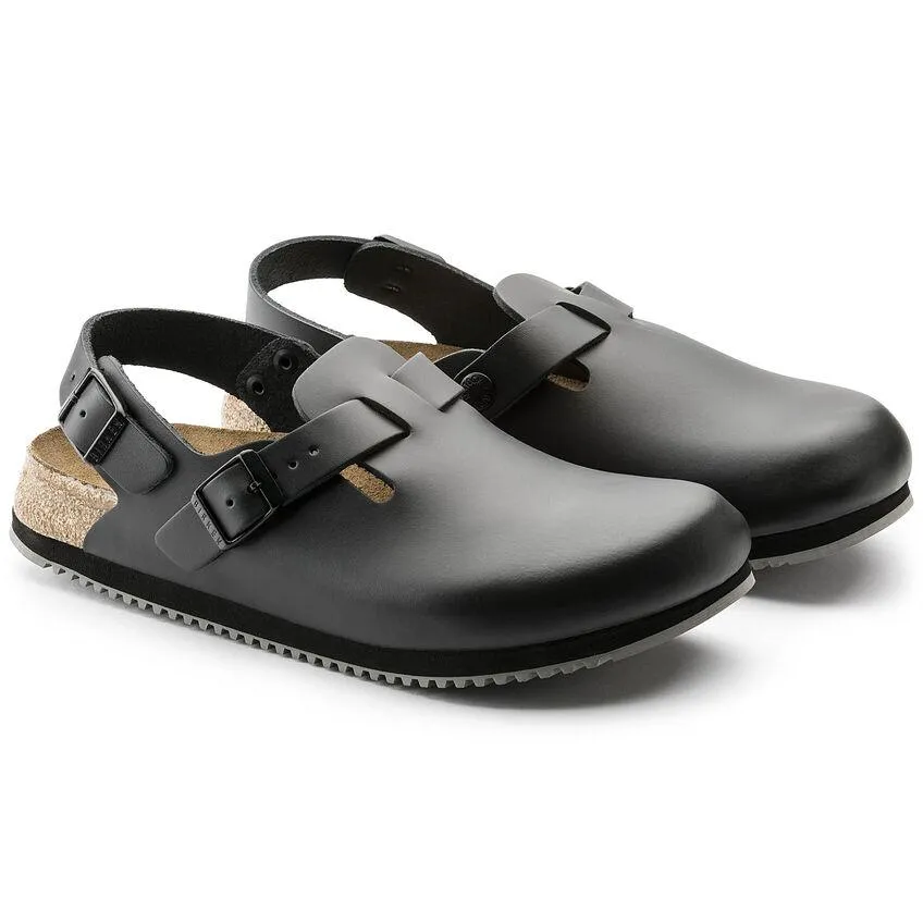 Birkenstock Femme Tokio Super Grip Cuir Noir
