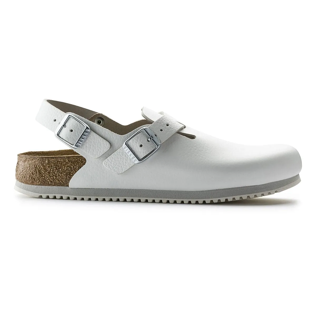 Birkenstock Femme Tokio Super Grip Cuir Blanc