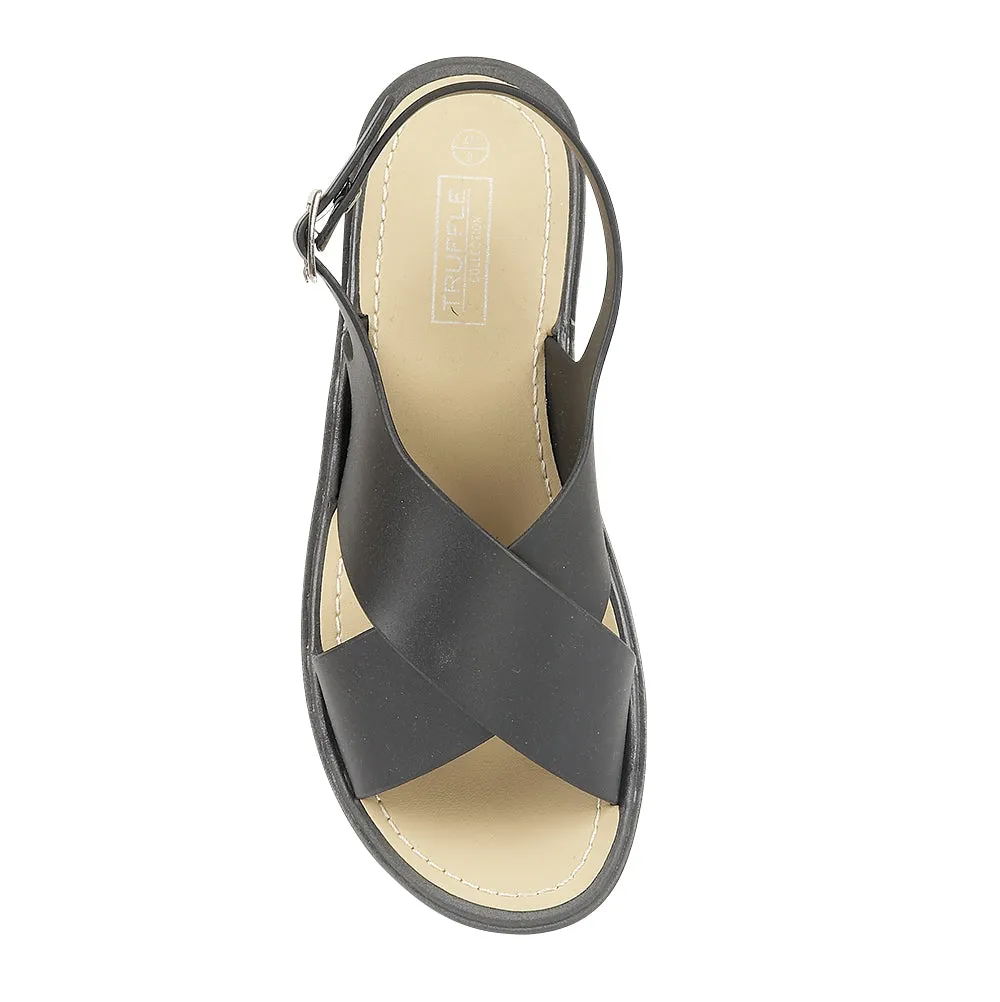 Chaussures plates noires