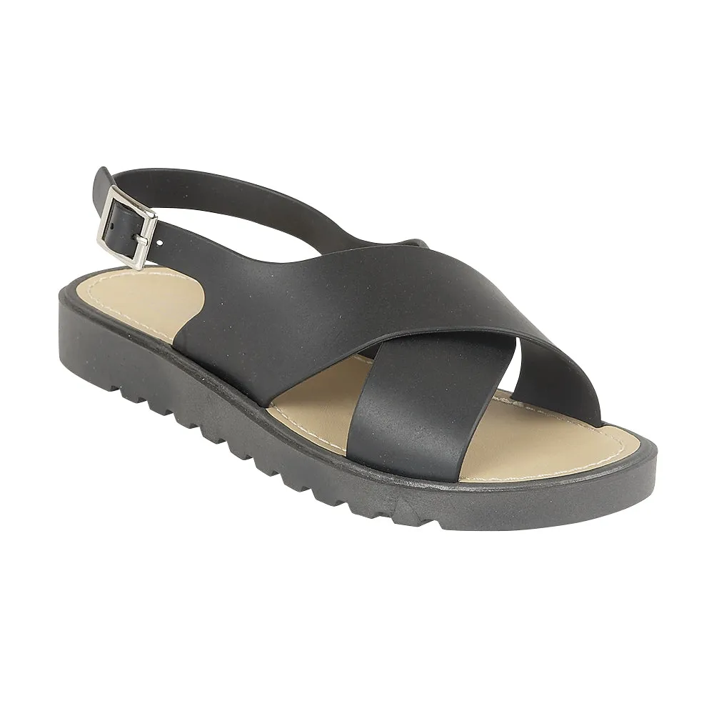 Chaussures plates noires