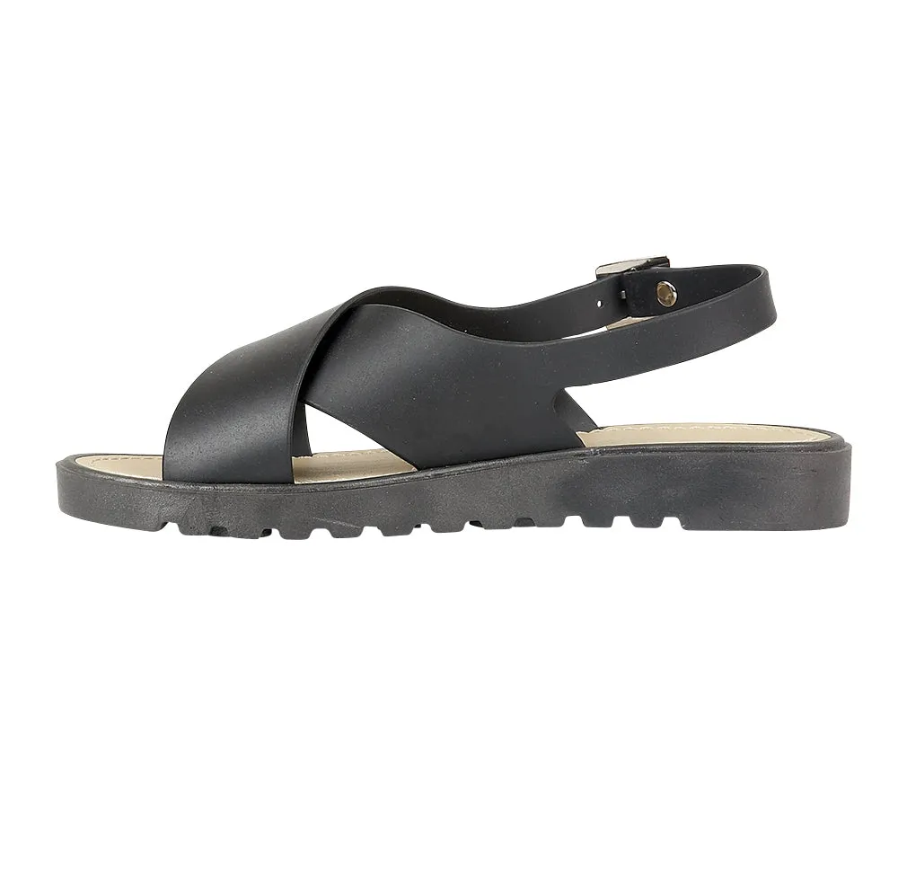 Chaussures plates noires