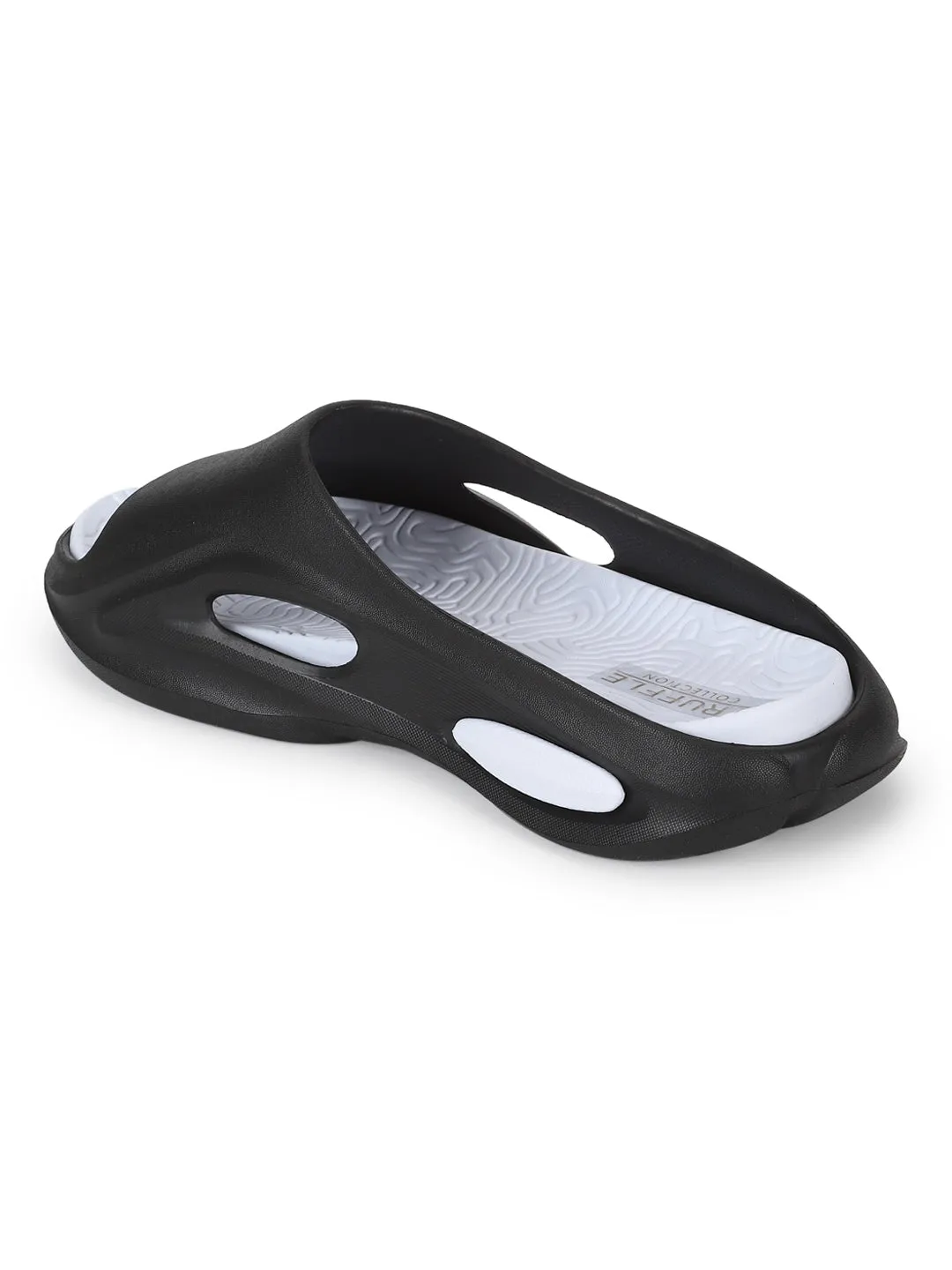 Escarpins en PU noir à enfiler (TC-FONDA1-BLK)