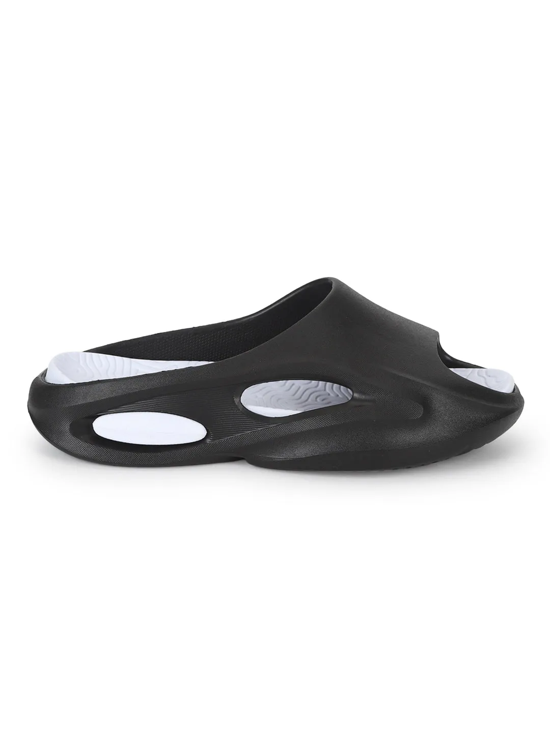 Escarpins en PU noir à enfiler (TC-FONDA1-BLK)