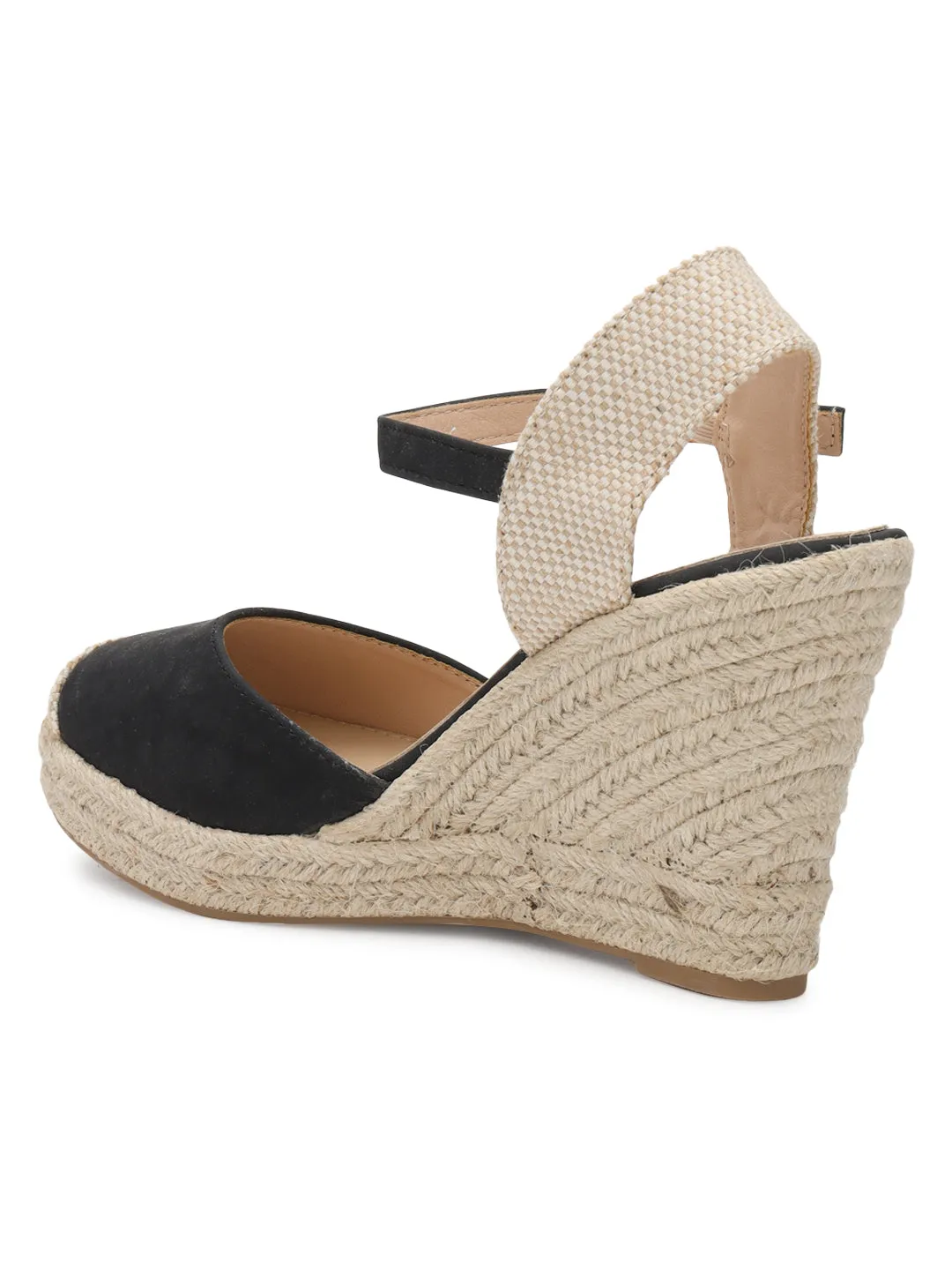 Escarpins à boucle élégants en PU noir (TC-RS3661-BLK)