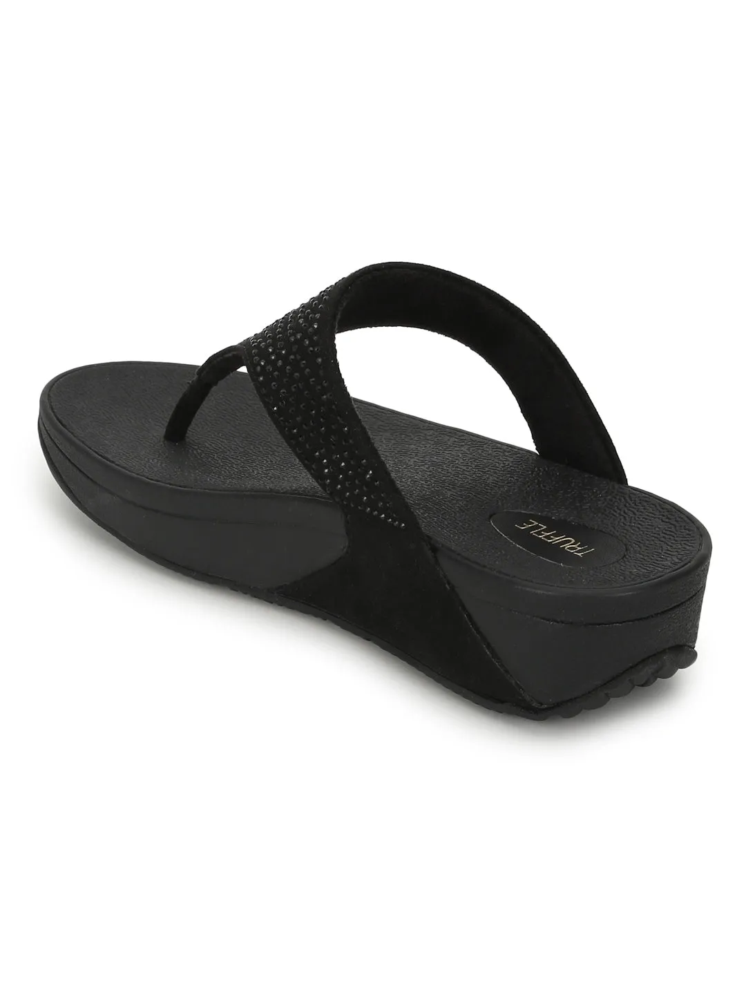 Escarpins Confort en Suède Noir (TC-CD-905-BLK)